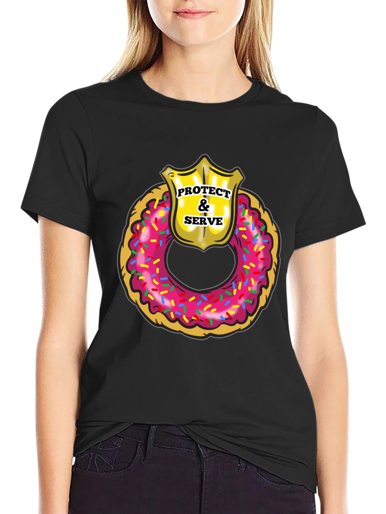 Protect & Serve Donut T-Shirt
