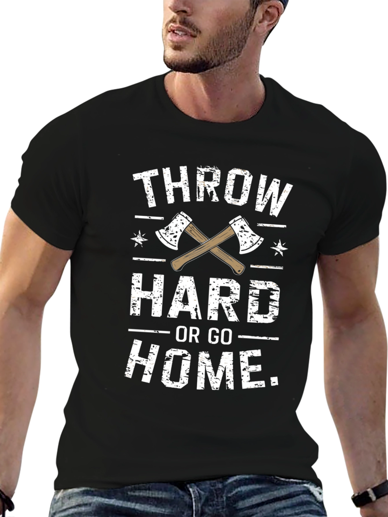 Throw Hard or Go Home Axe T-Shirt