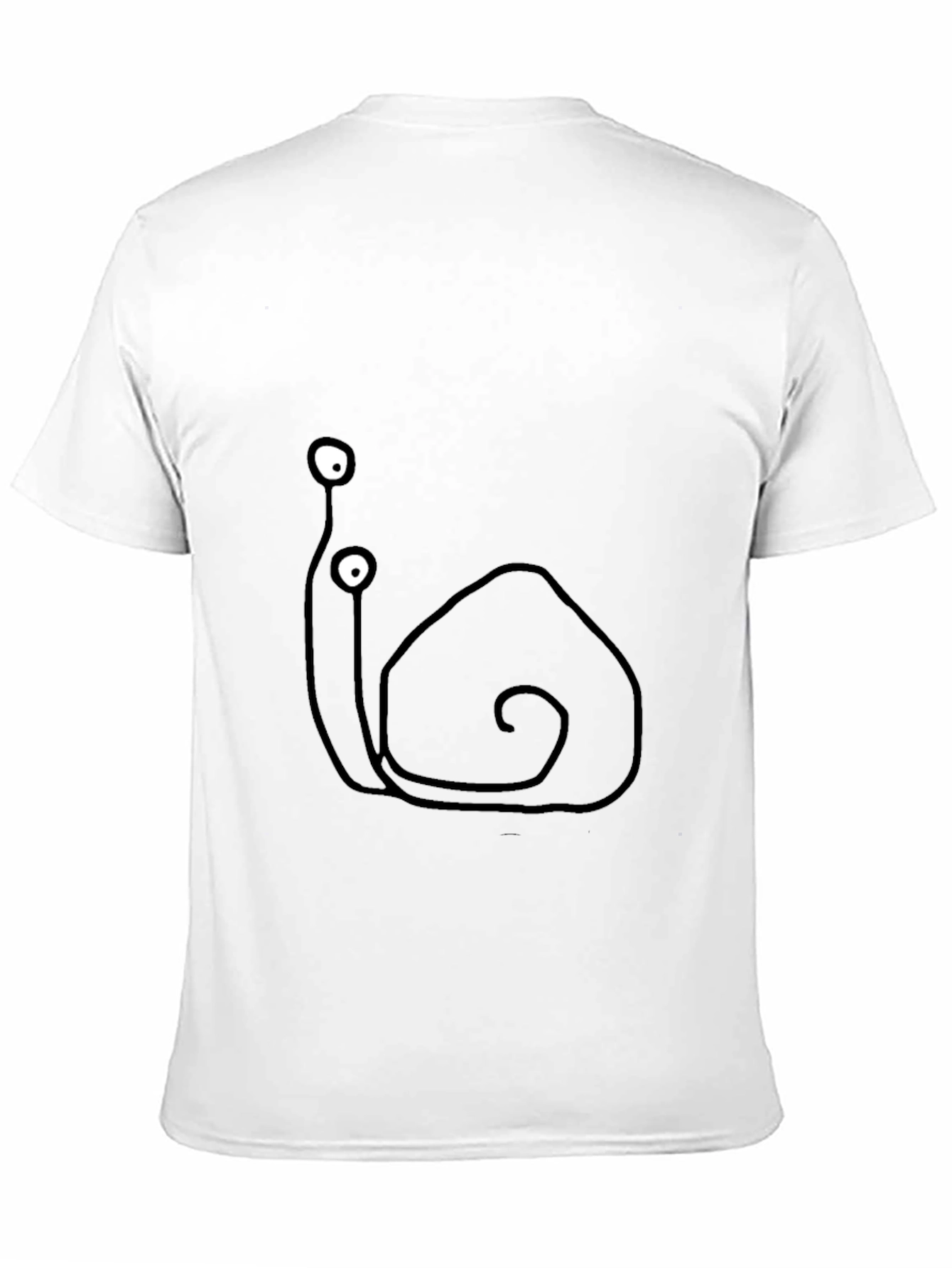 Snail Graphic Tee - Quirky Black Cotton T-Shirt