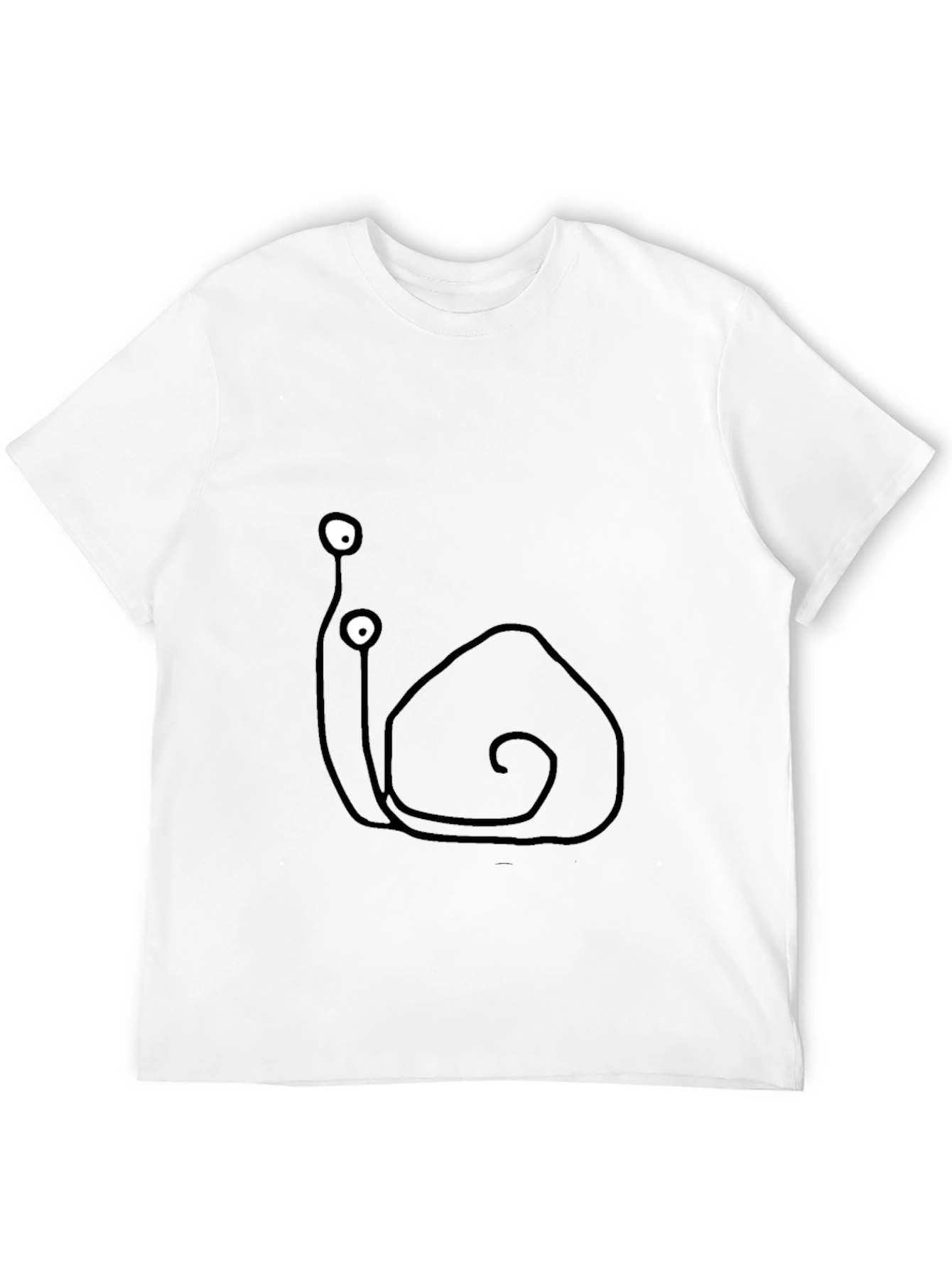 Snail Graphic Tee - Quirky Black Cotton T-Shirt