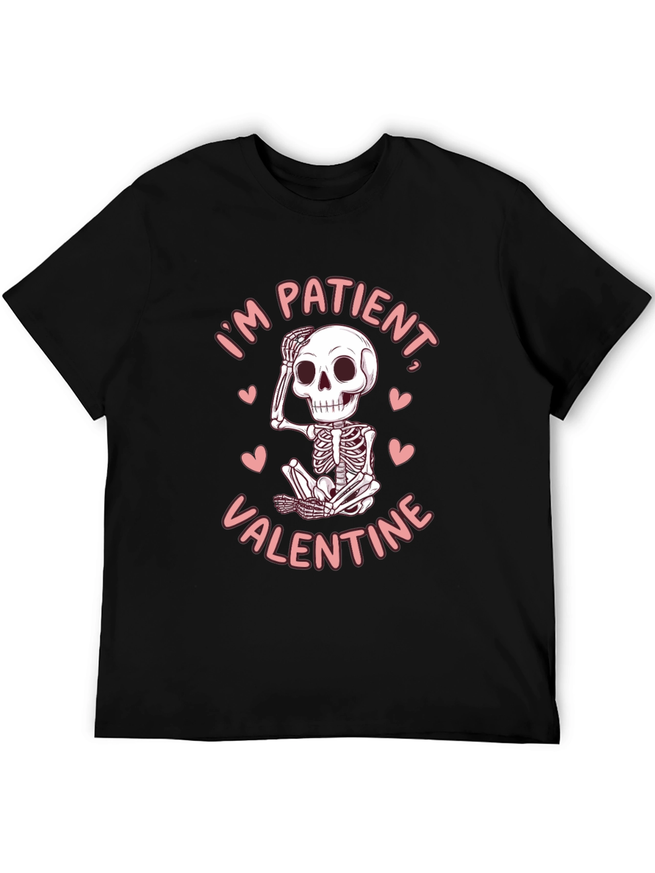 Patient Valentine Skeleton Graphic Tee - Funny Love Shirt
