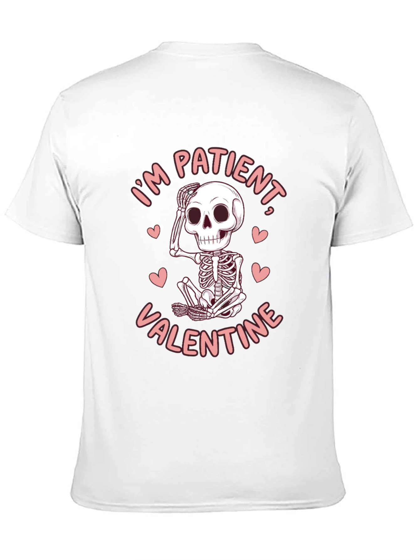 Patient Valentine Skeleton Graphic Tee - Funny Love Shirt