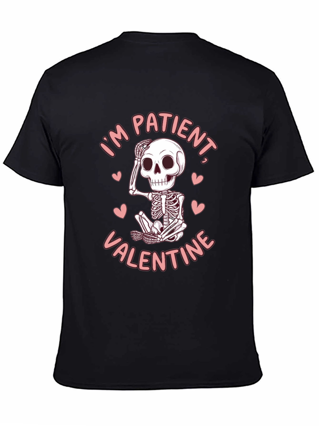 Patient Valentine Skeleton Graphic Tee - Funny Love Shirt