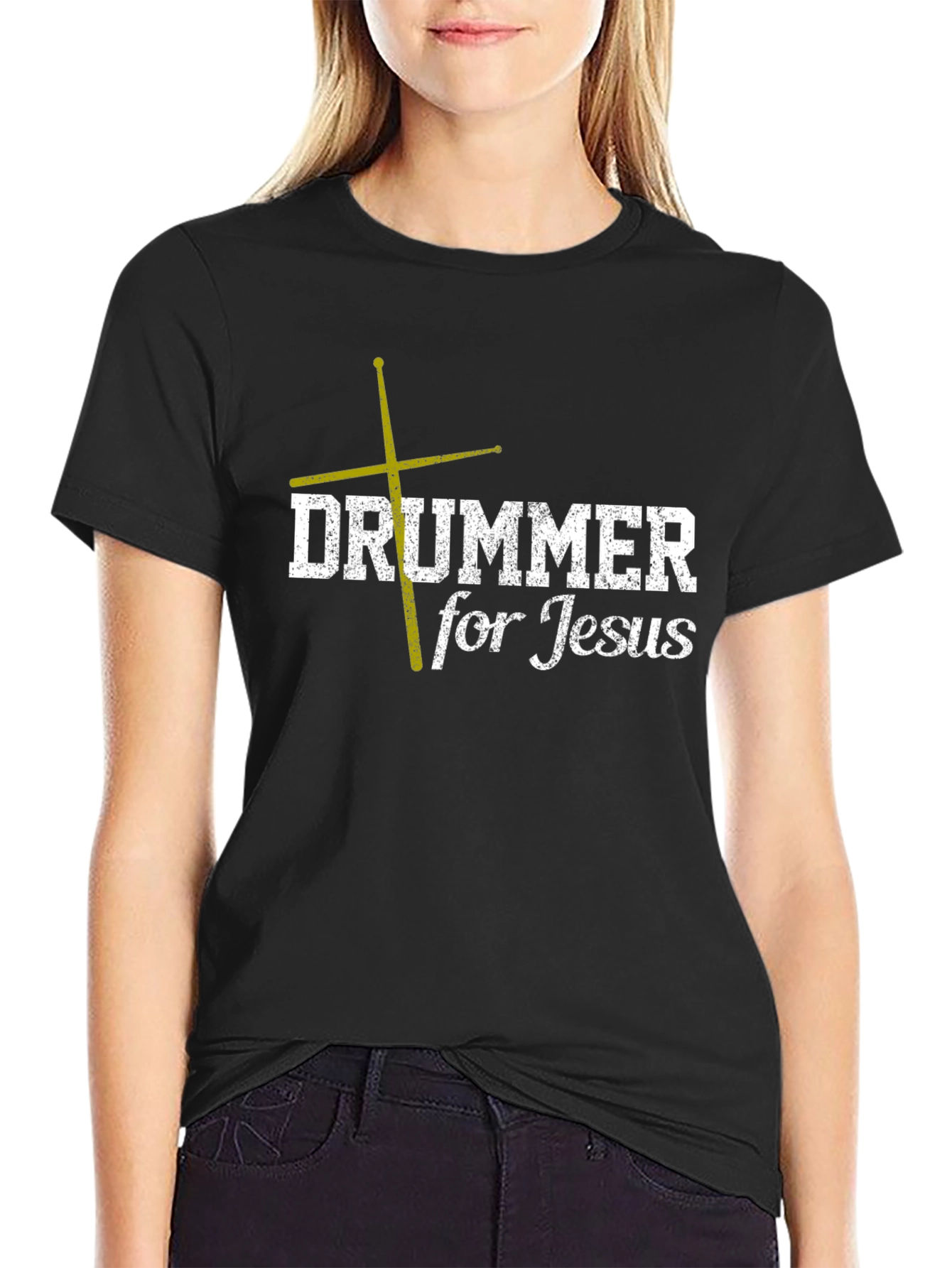 Drummer for Jesus Christian T-Shirt