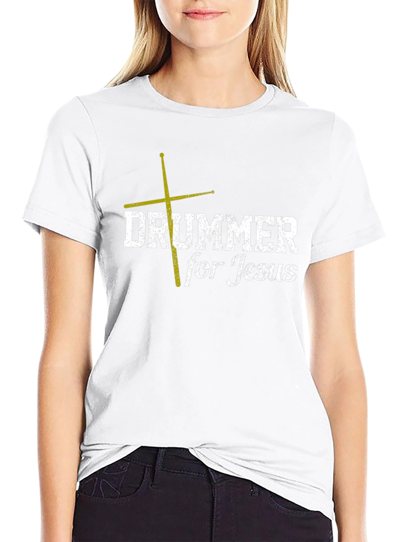 Drummer for Jesus Christian T-Shirt