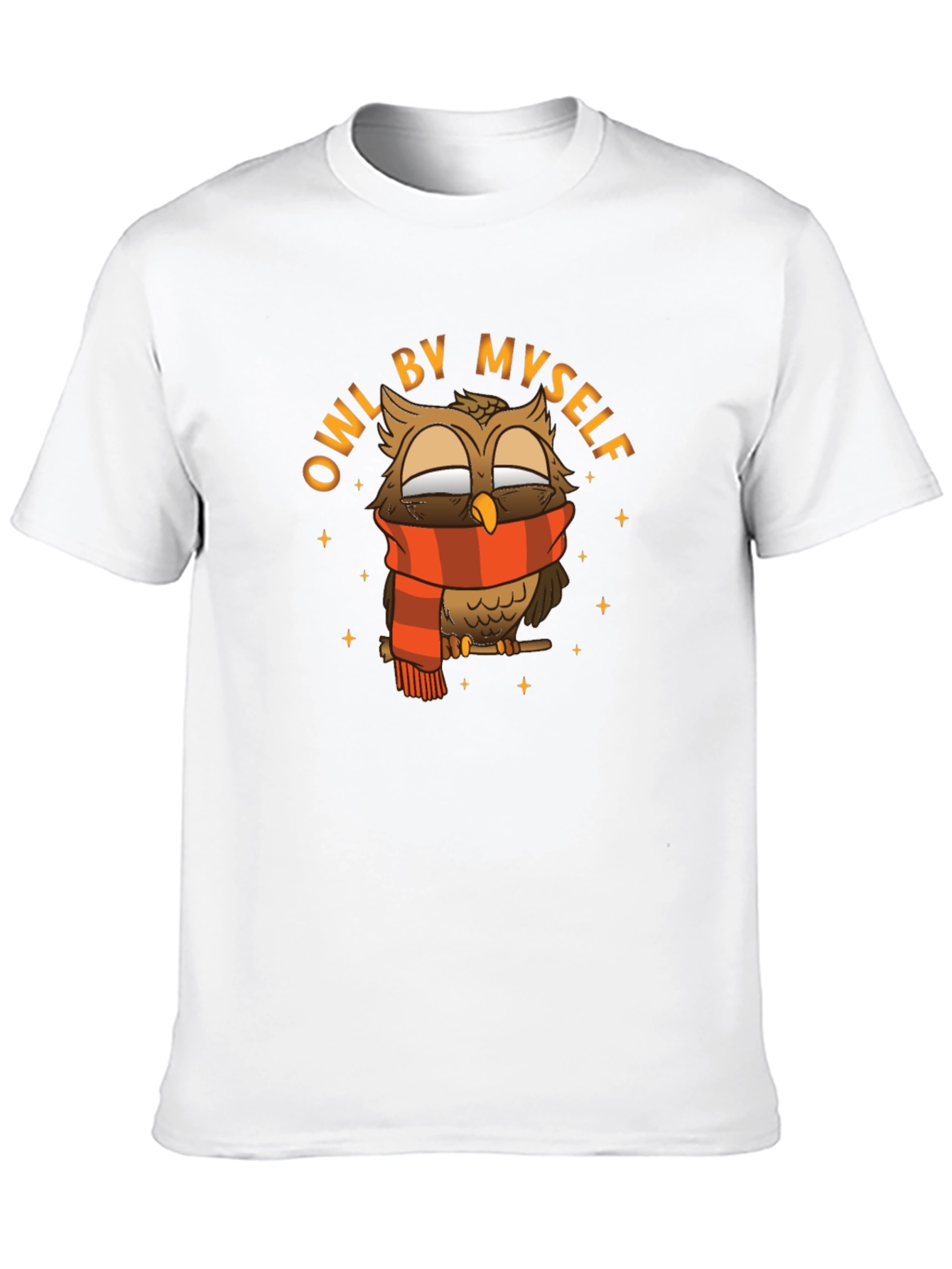 Owl By Myself Black Graphic Tee