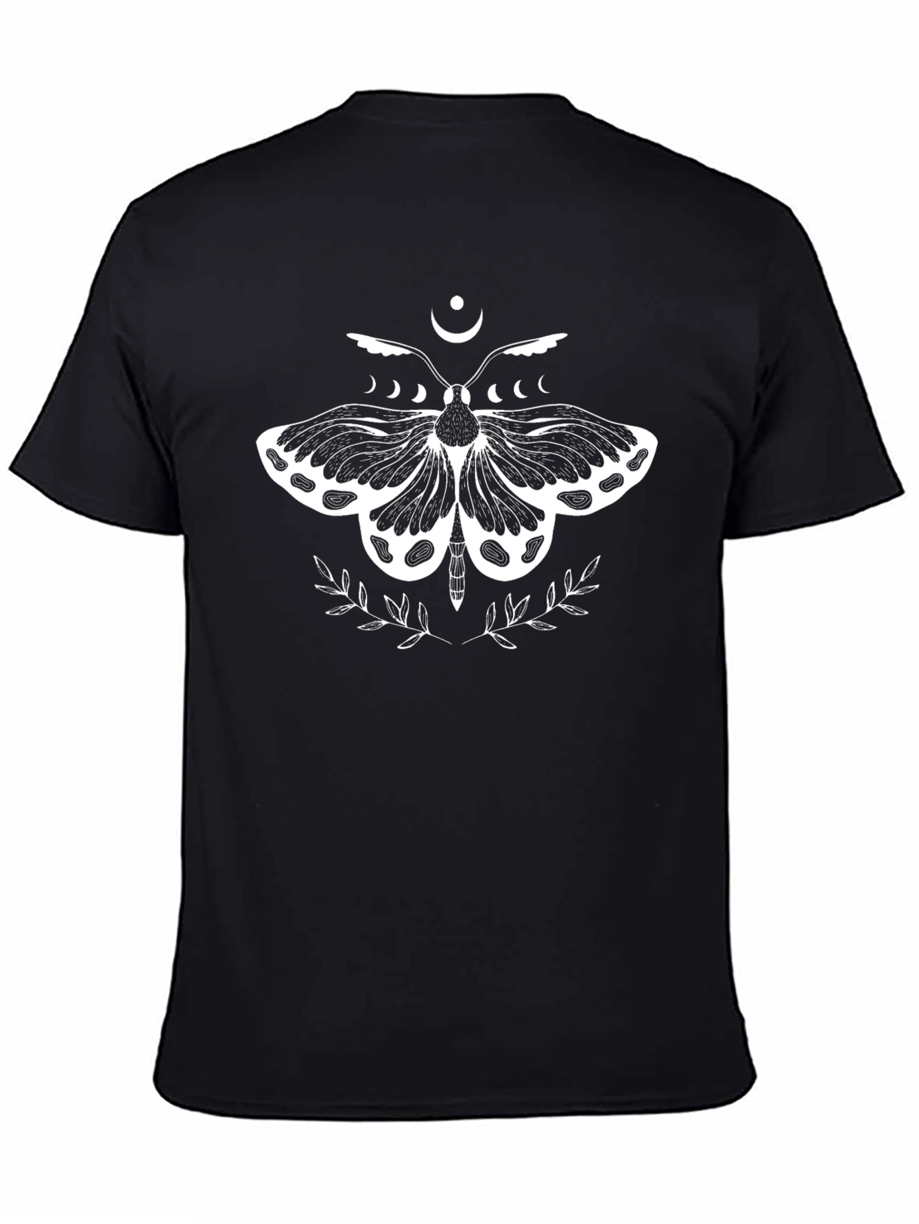 Lunar Moth Graphic Tee - Black