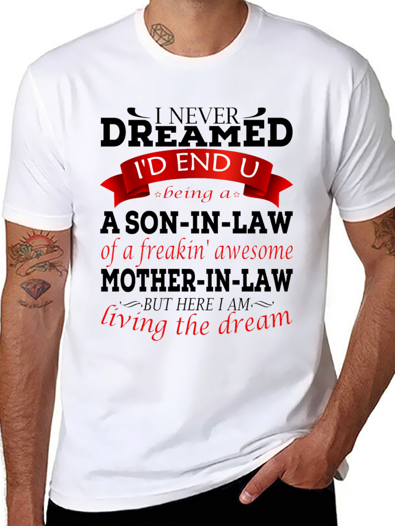 Funny Son-in-Law T-Shirt: Awesome Mother-in-Law Gift
