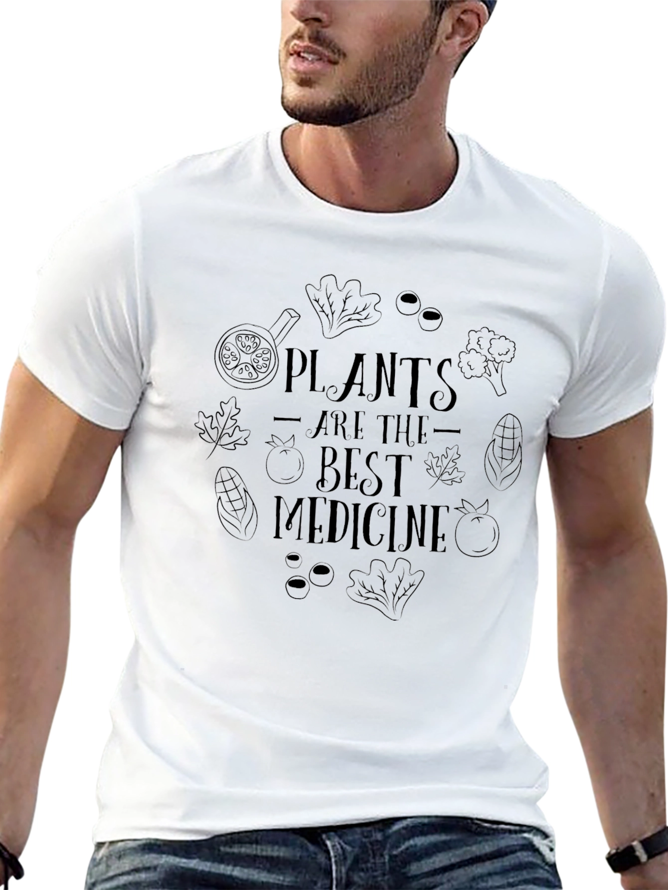 Plants are the Best Medicine T-Shirt Vegan Tee