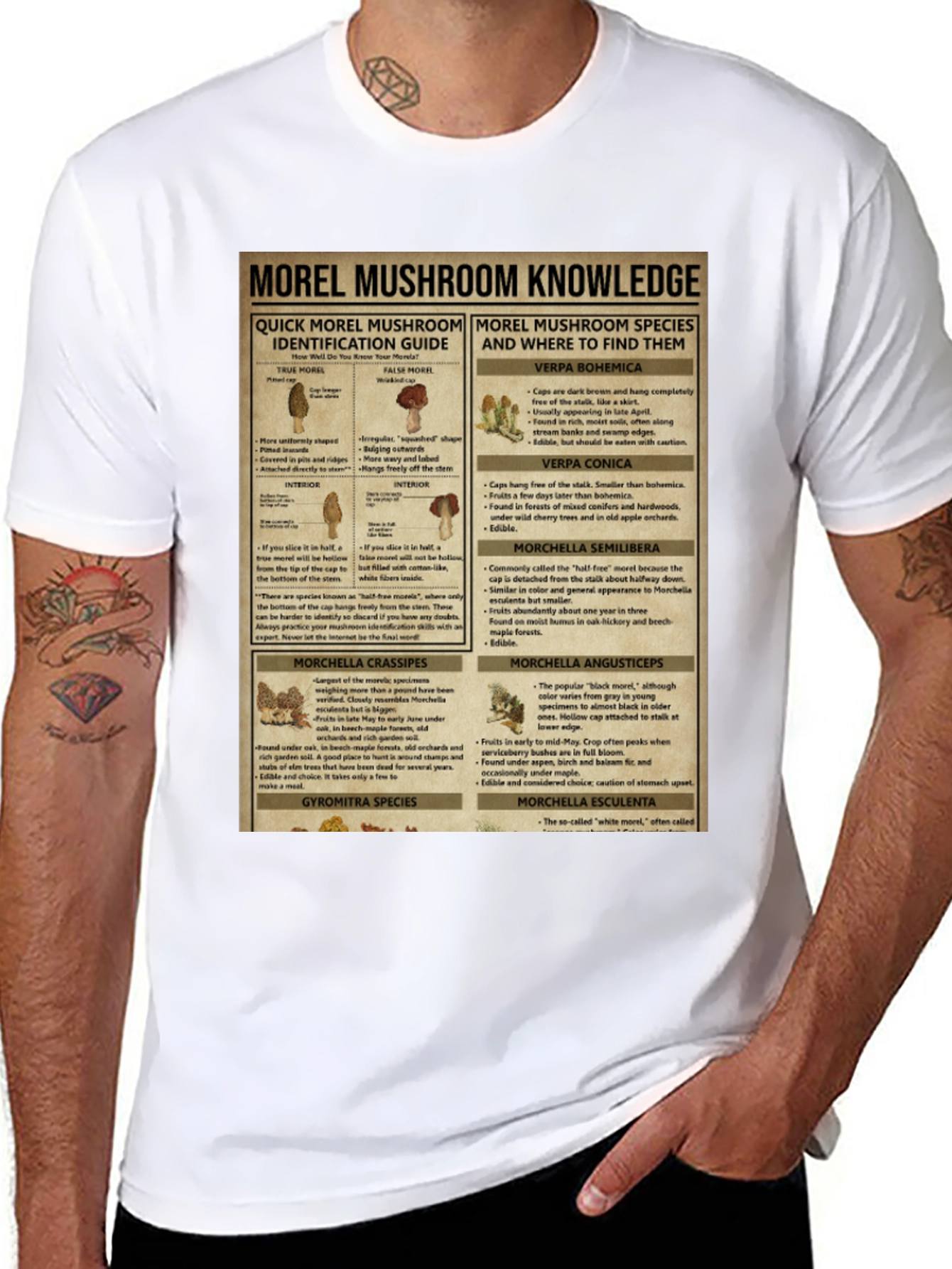 Morel Mushroom Knowledge T-Shirt