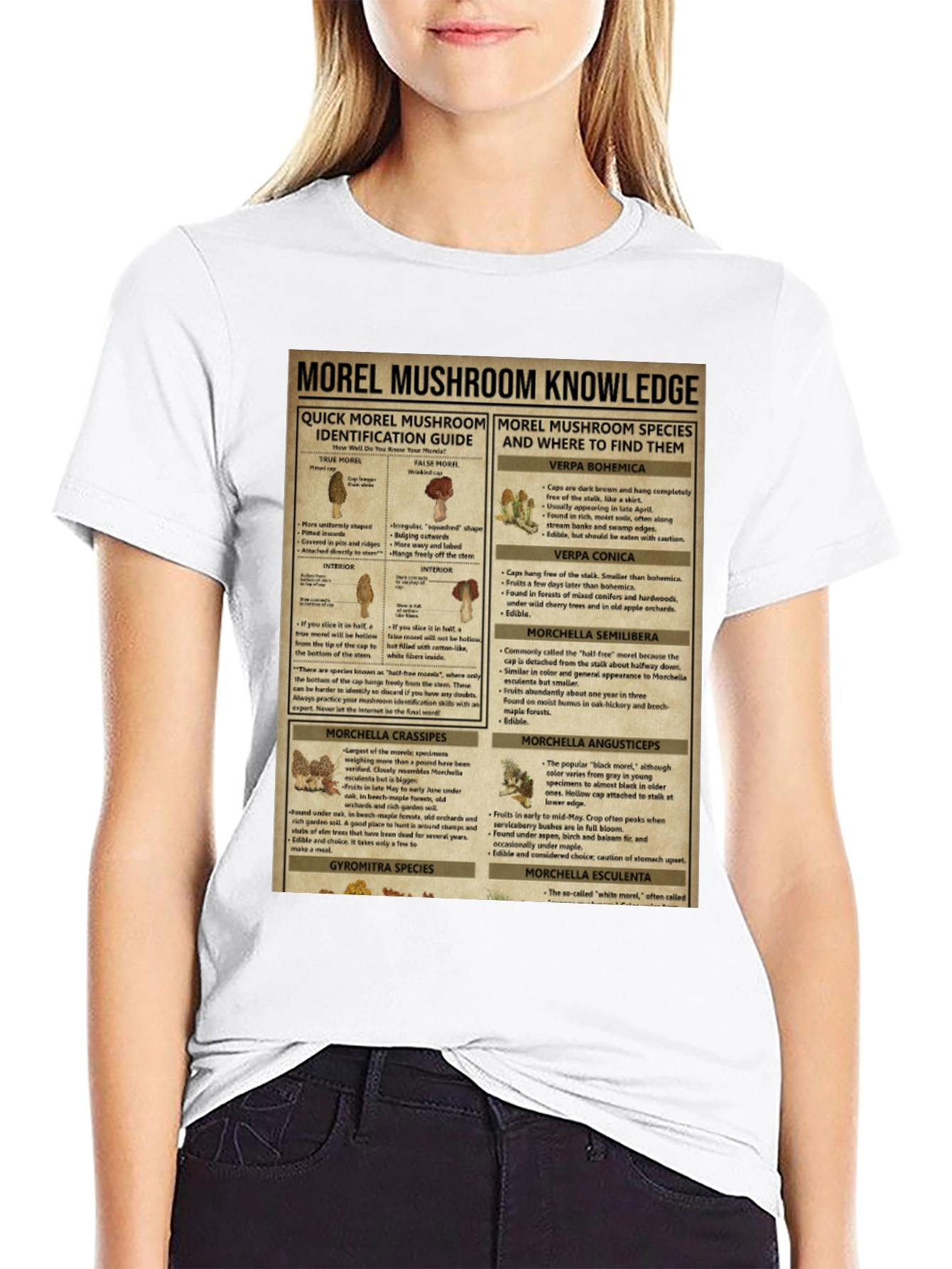 Morel Mushroom Knowledge T-Shirt