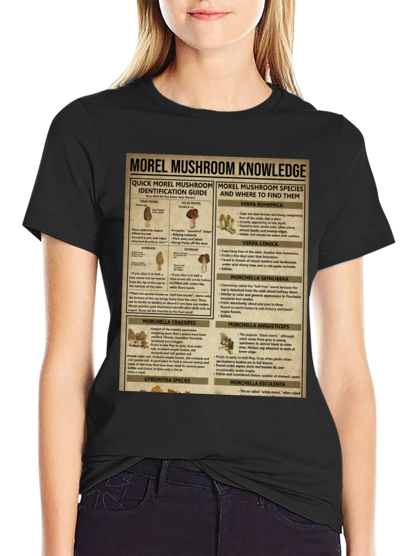 Morel Mushroom Knowledge T-Shirt