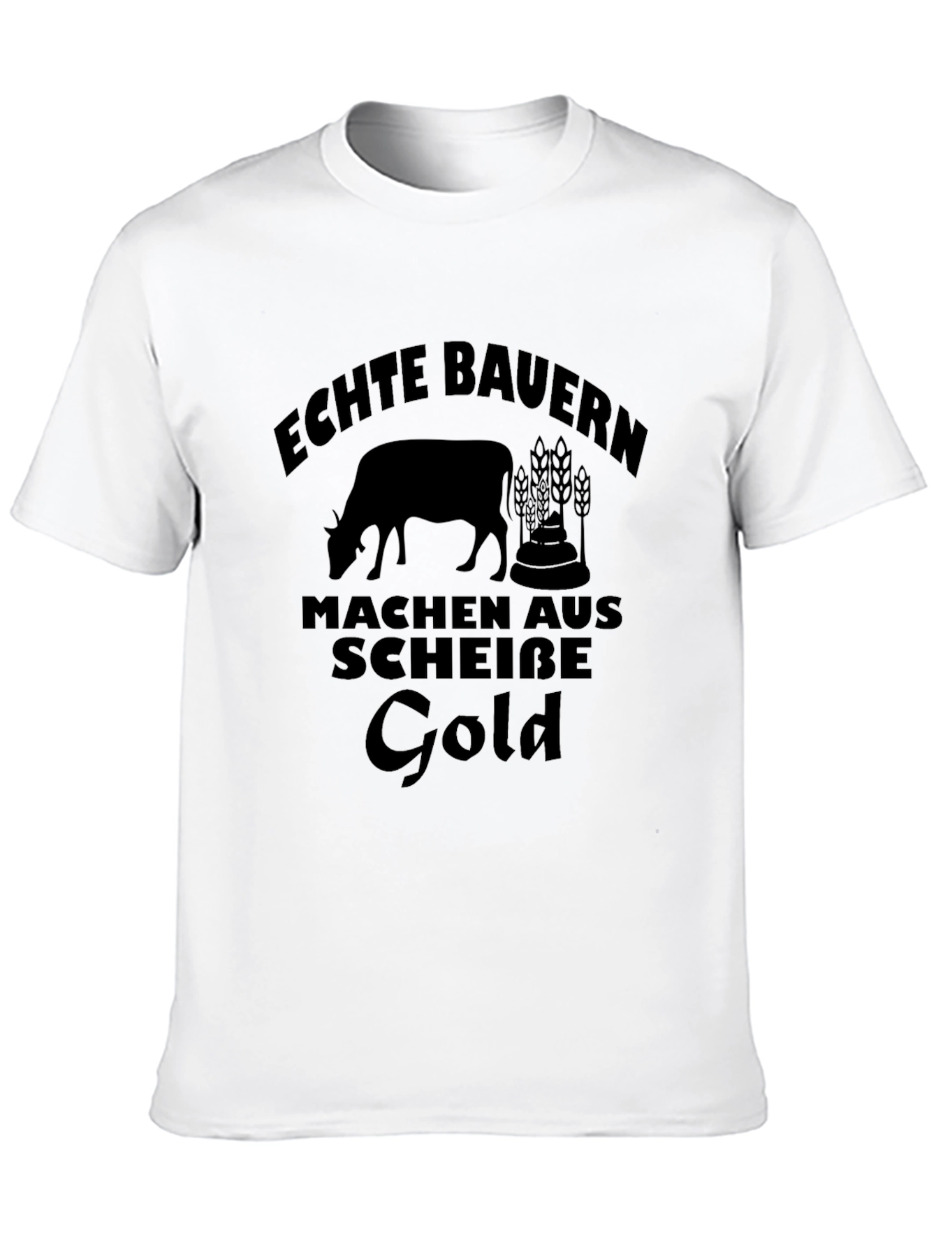 Echte Bauern Make Gold T-Shirt - Black Graphic Tee