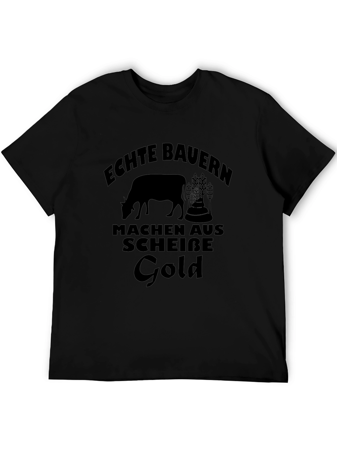 Echte Bauern Make Gold T-Shirt - Black Graphic Tee