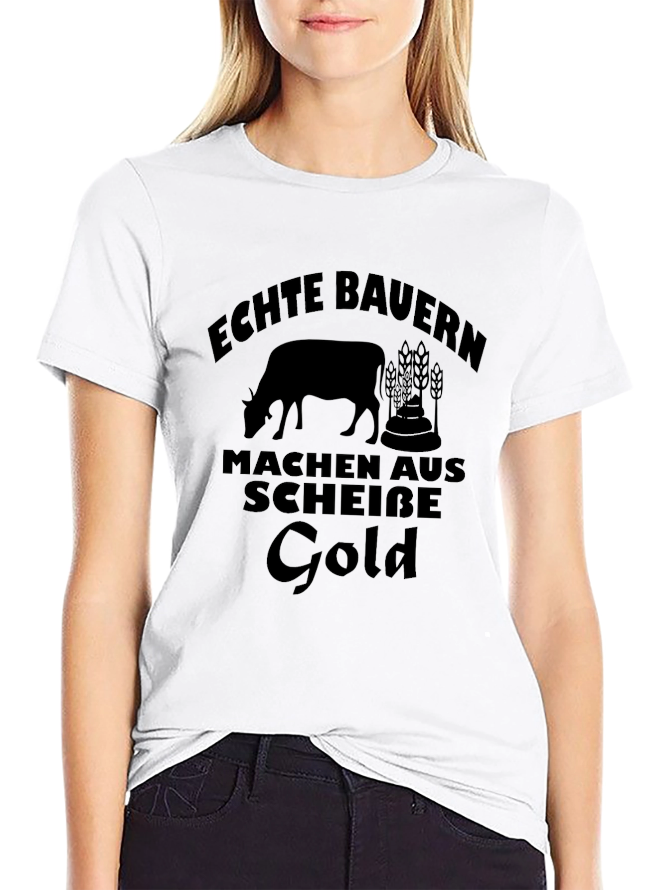 Echte Bauern Make Gold T-Shirt - Black Graphic Tee