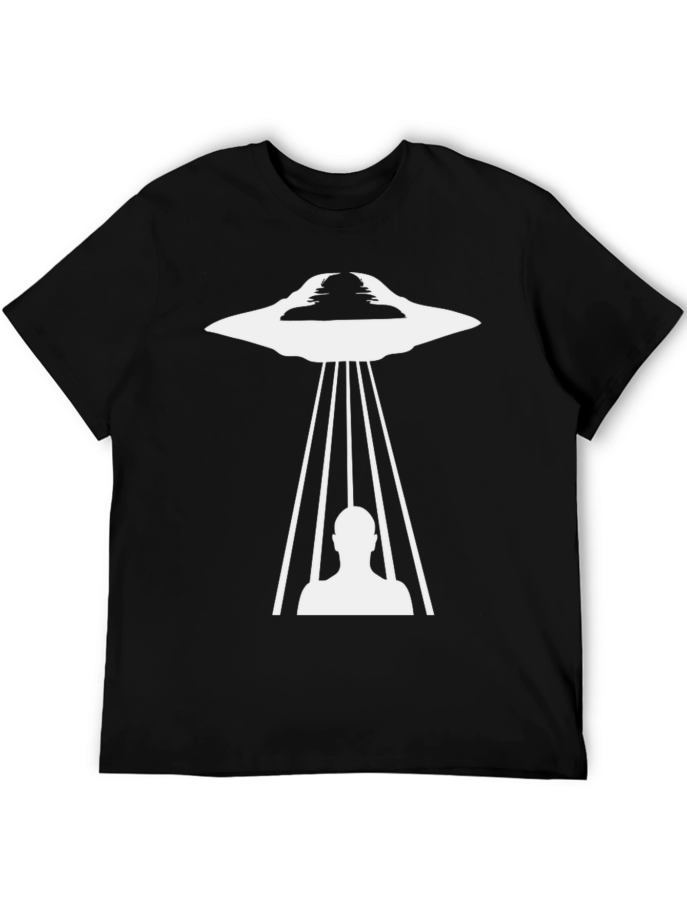 UFO Abduction Graphic Tee - Black