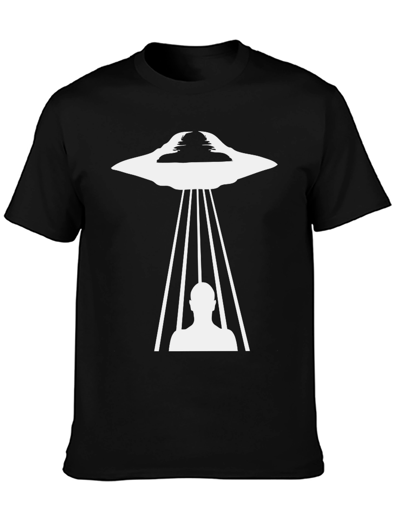 UFO Abduction Graphic Tee - Black