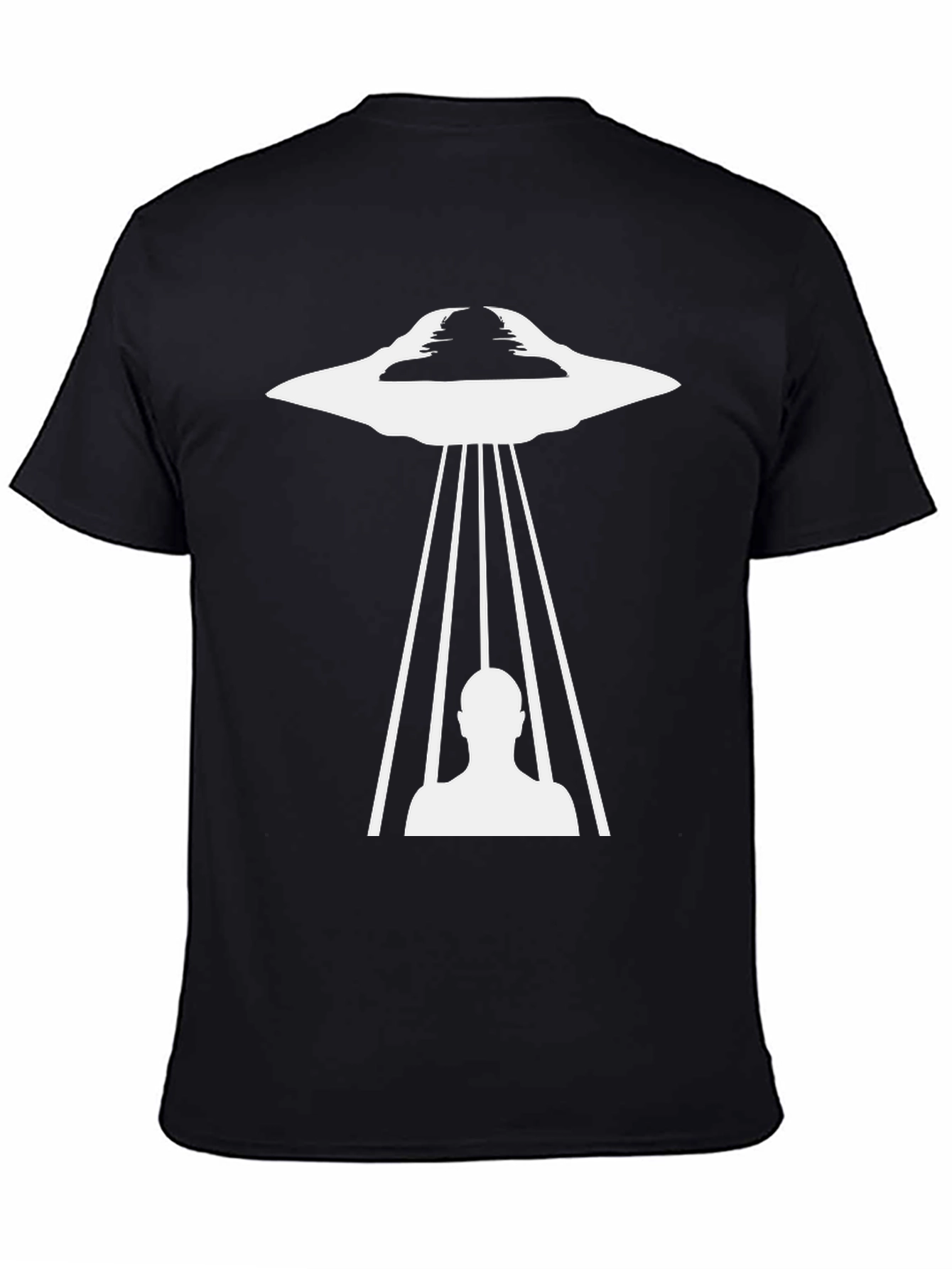 UFO Abduction Graphic Tee - Black
