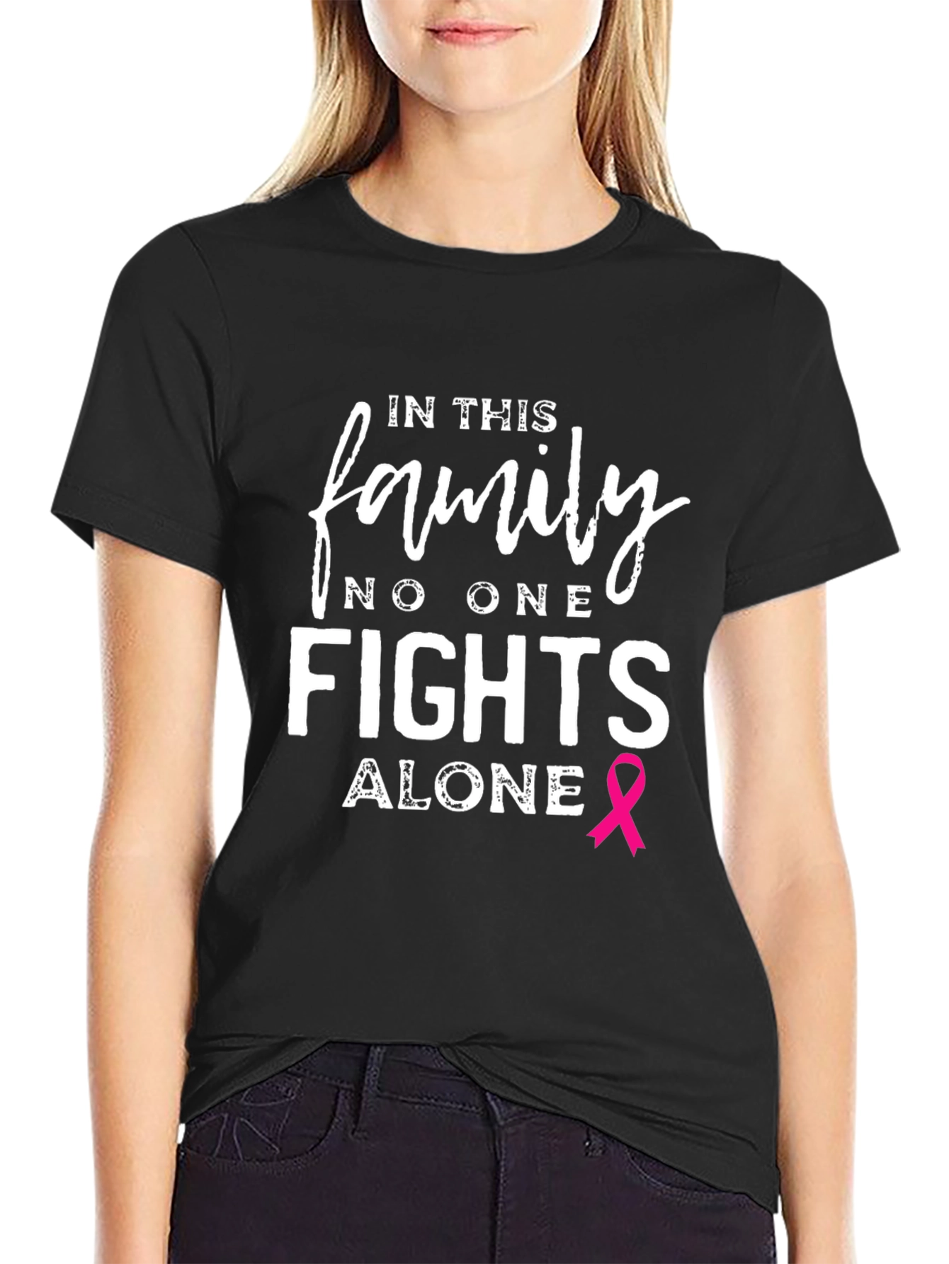 In This Family No One Fights Alone T-Shirt