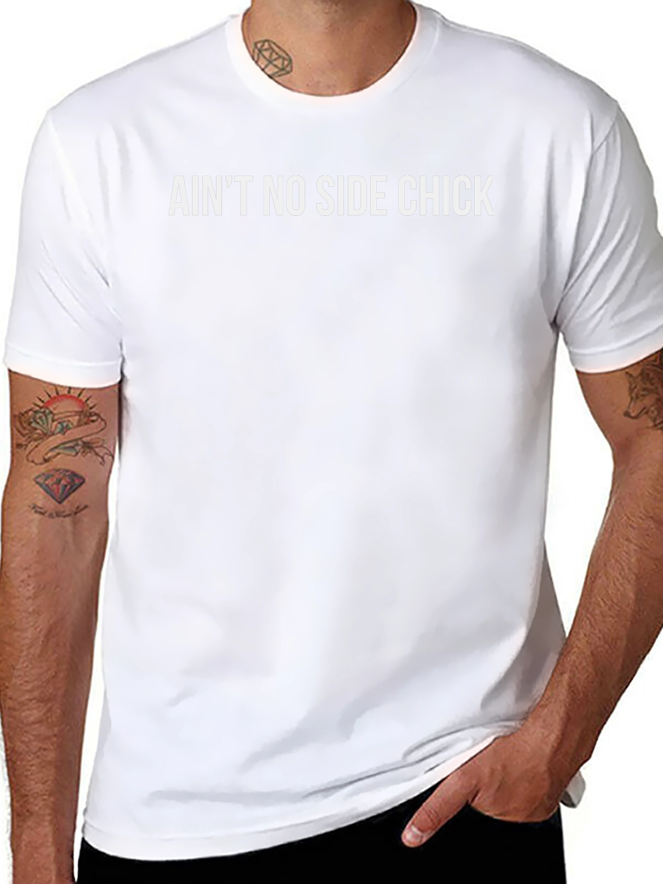 Aint No Side Chick Black T-Shirt