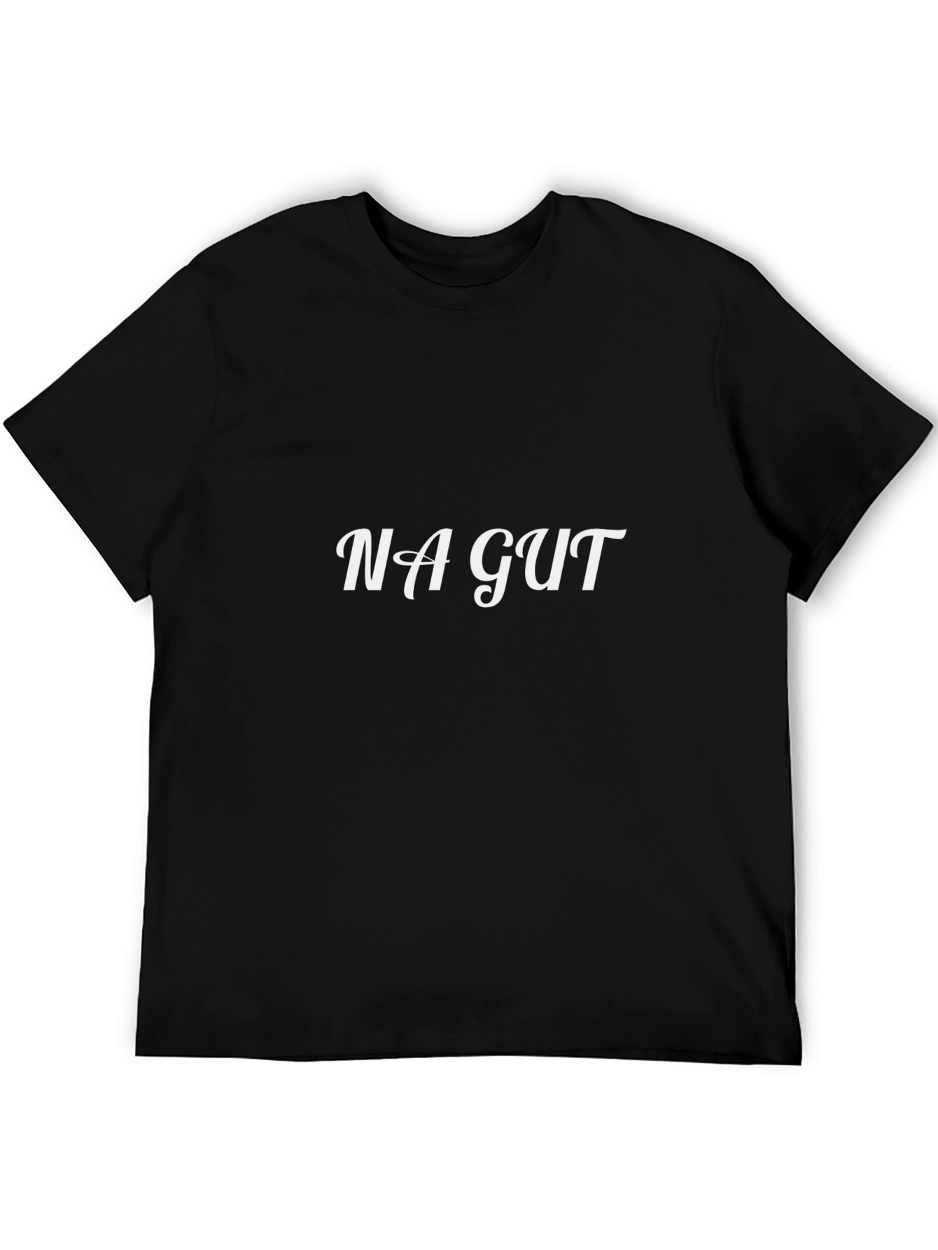 NA GUT Graphic T-Shirt - Stylish Black Tee