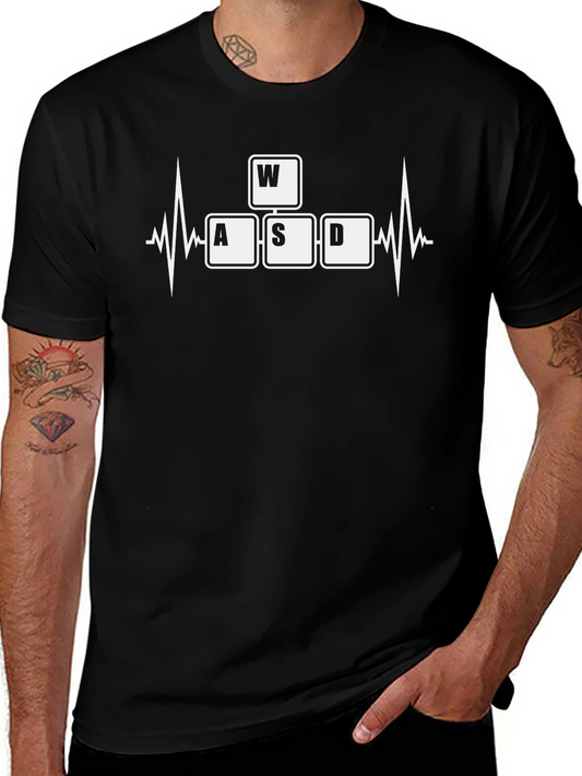 WASD Heartbeat Gamer T-Shirt