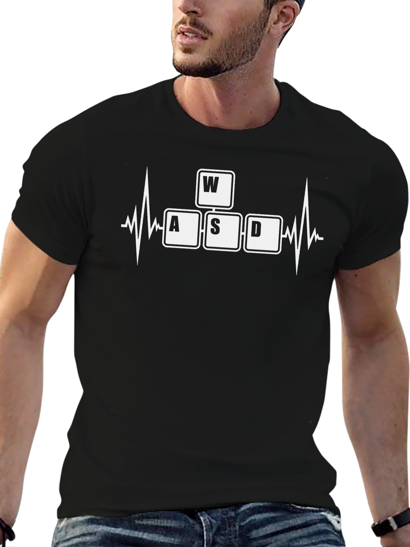WASD Heartbeat Gamer T-Shirt