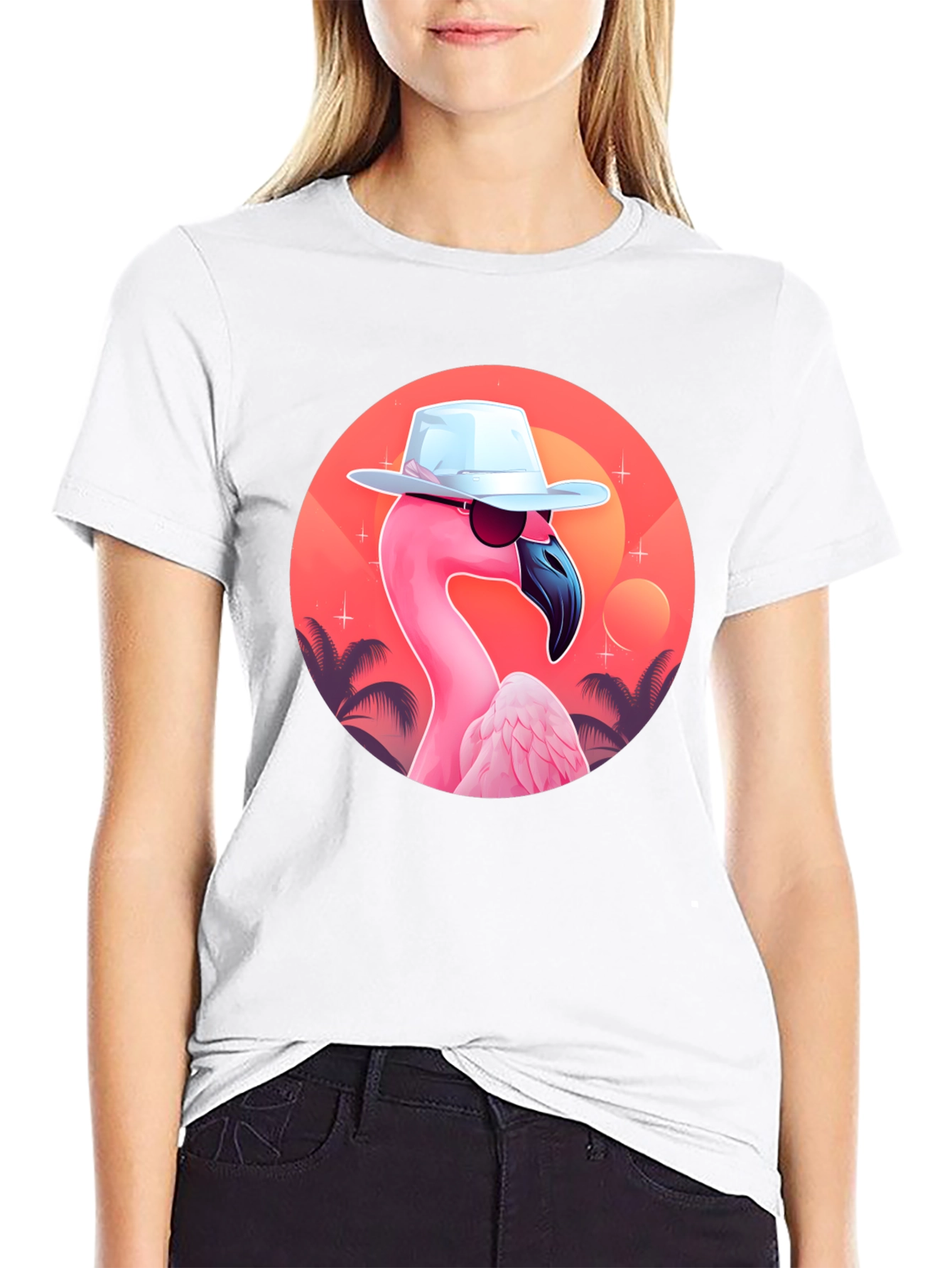 Cool Flamingo Graphic Tee