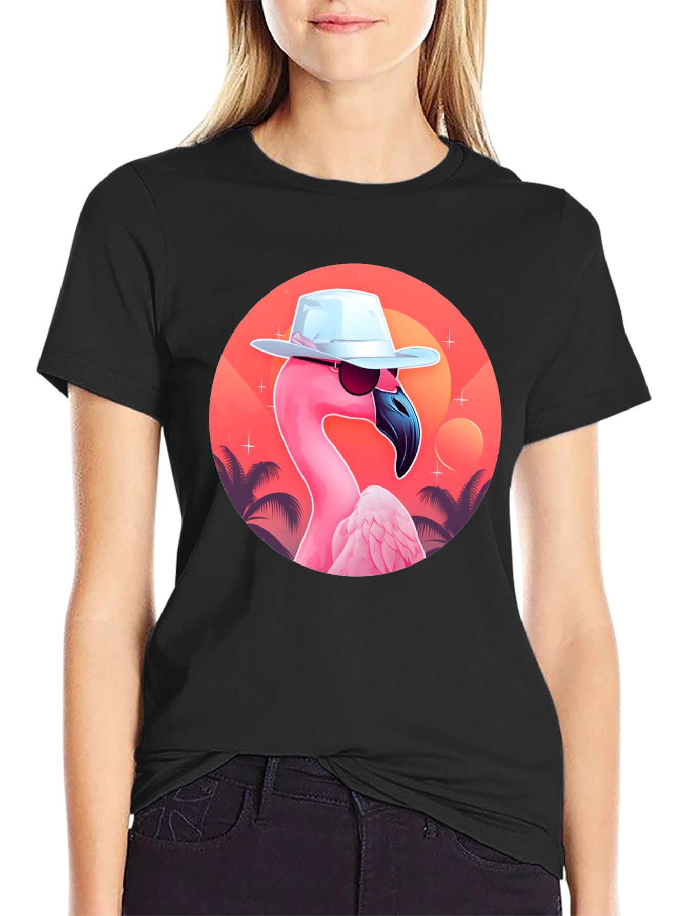 Cool Flamingo Graphic Tee