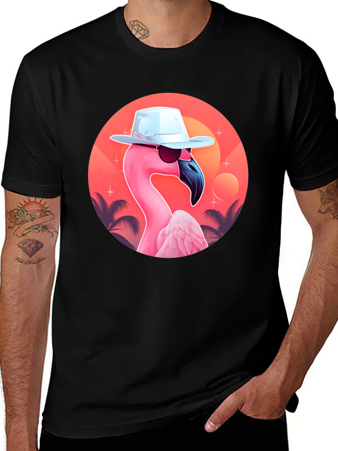 Cool Flamingo Graphic Tee