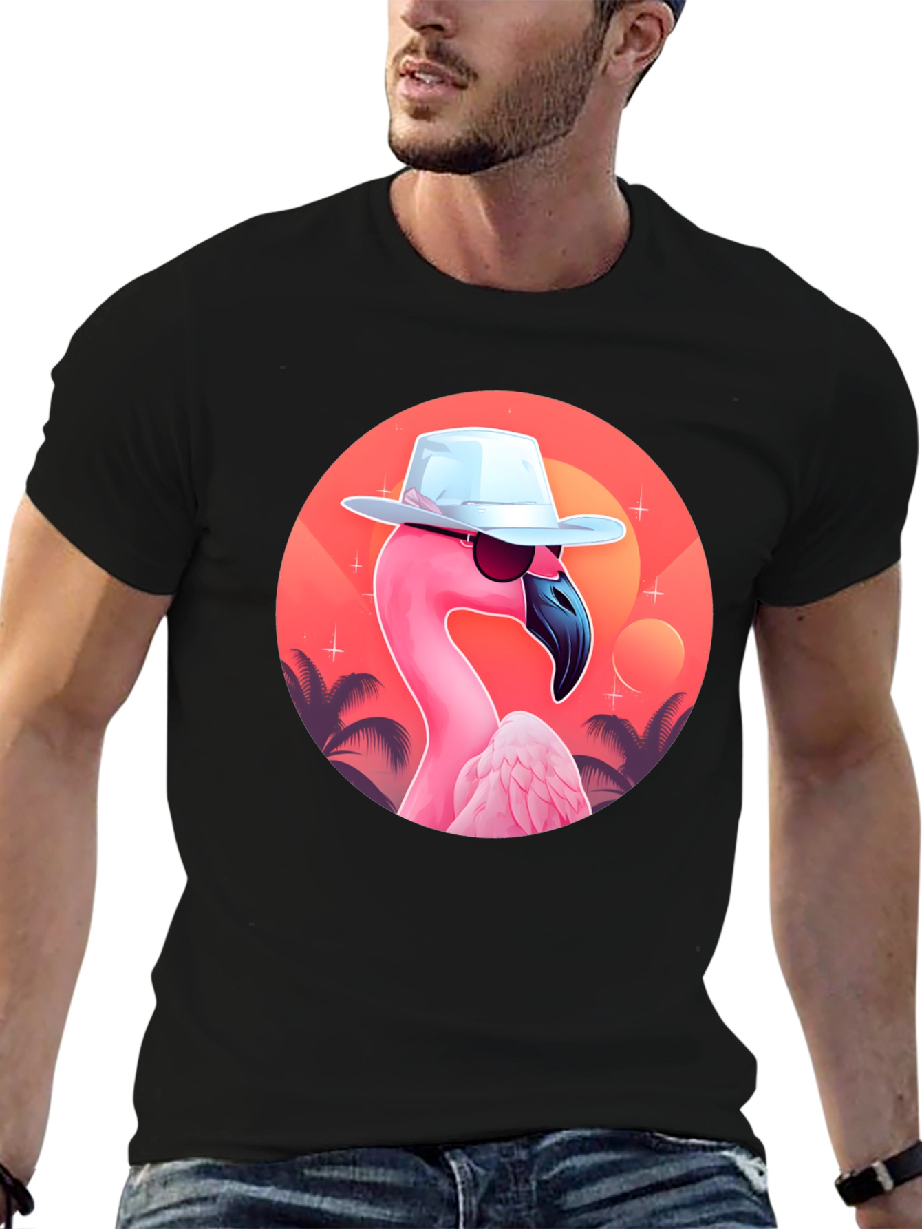 Cool Flamingo Graphic Tee