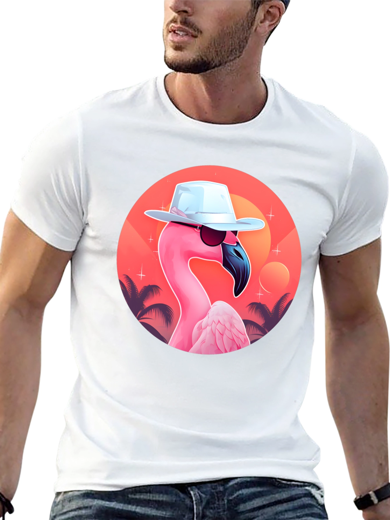 Cool Flamingo Graphic Tee
