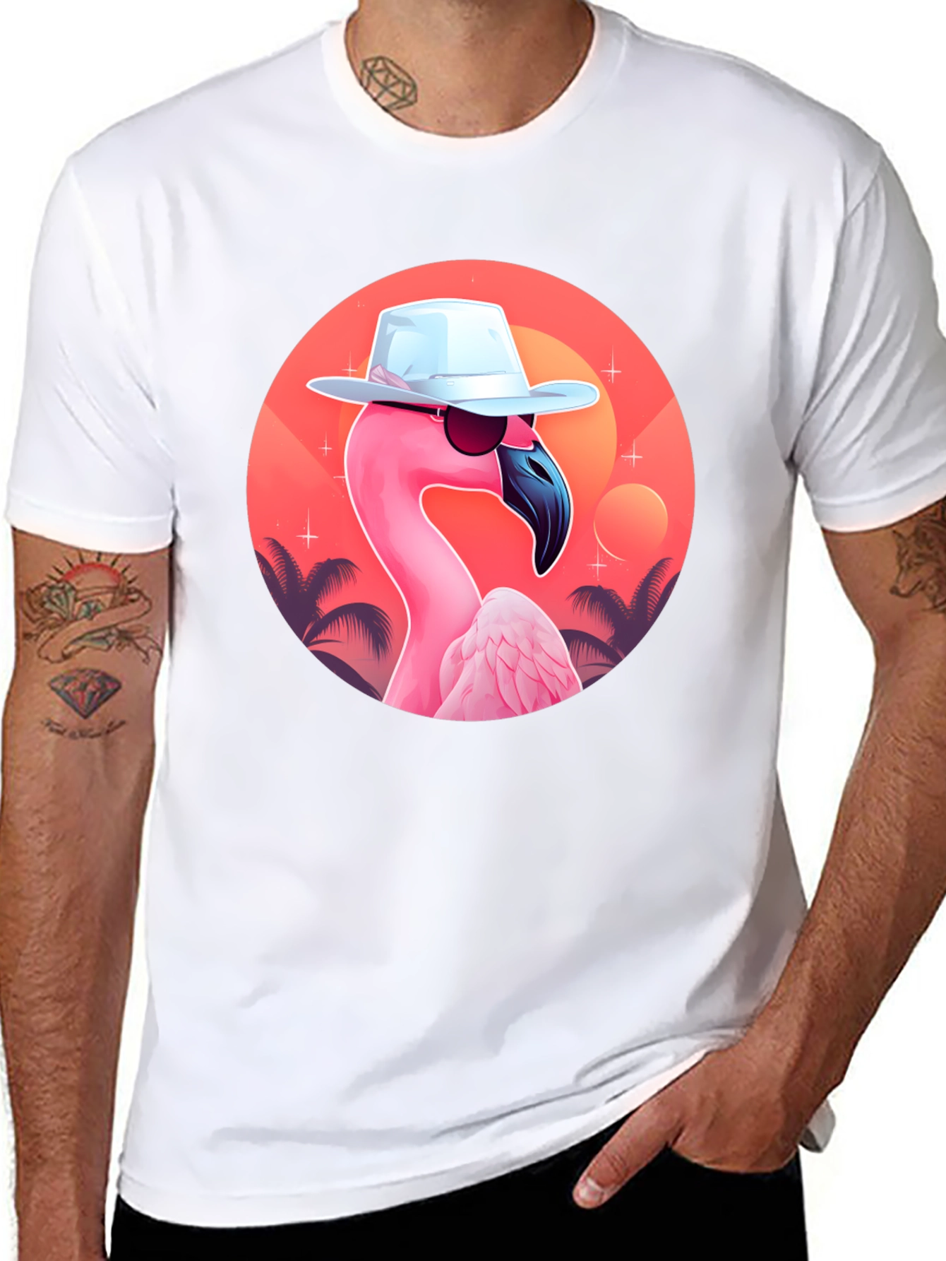 Cool Flamingo Graphic Tee