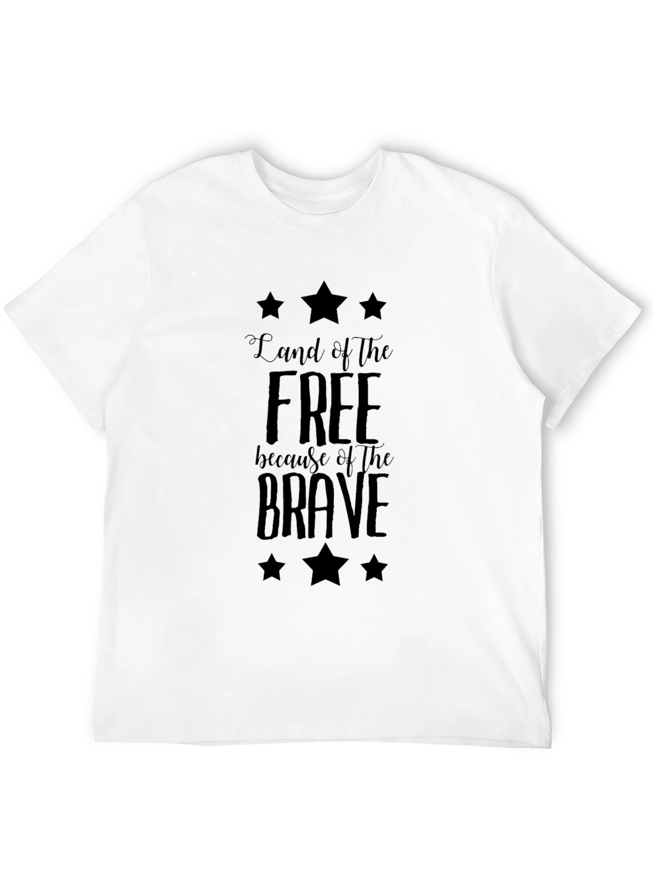 Land of Free Black Graphic Tee