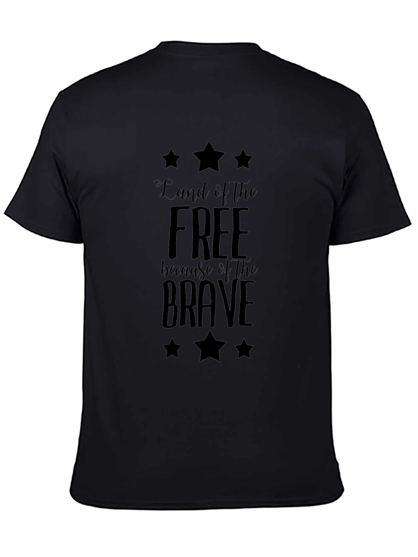 Land of Free Black Graphic Tee