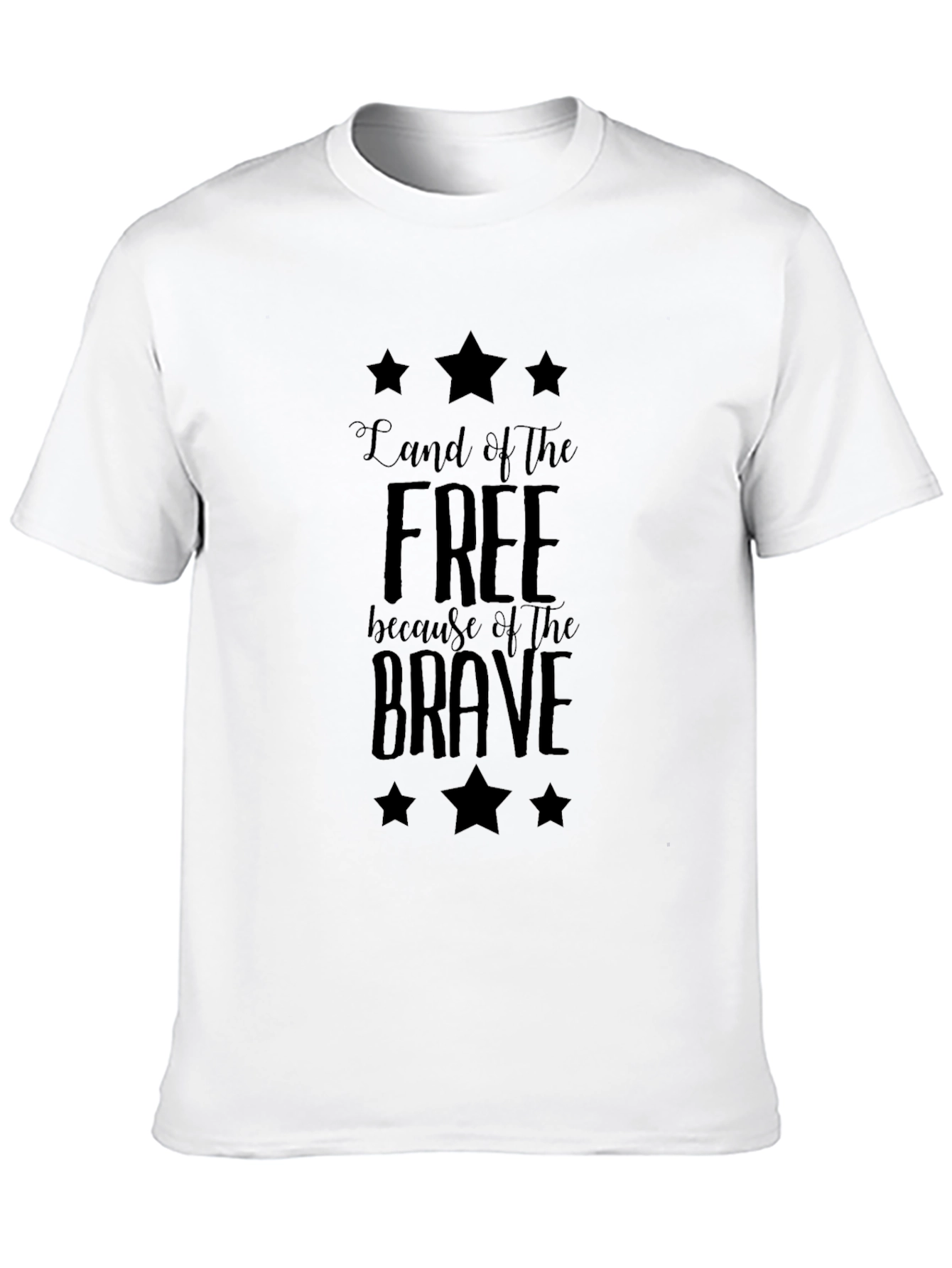 Land of Free Black Graphic Tee