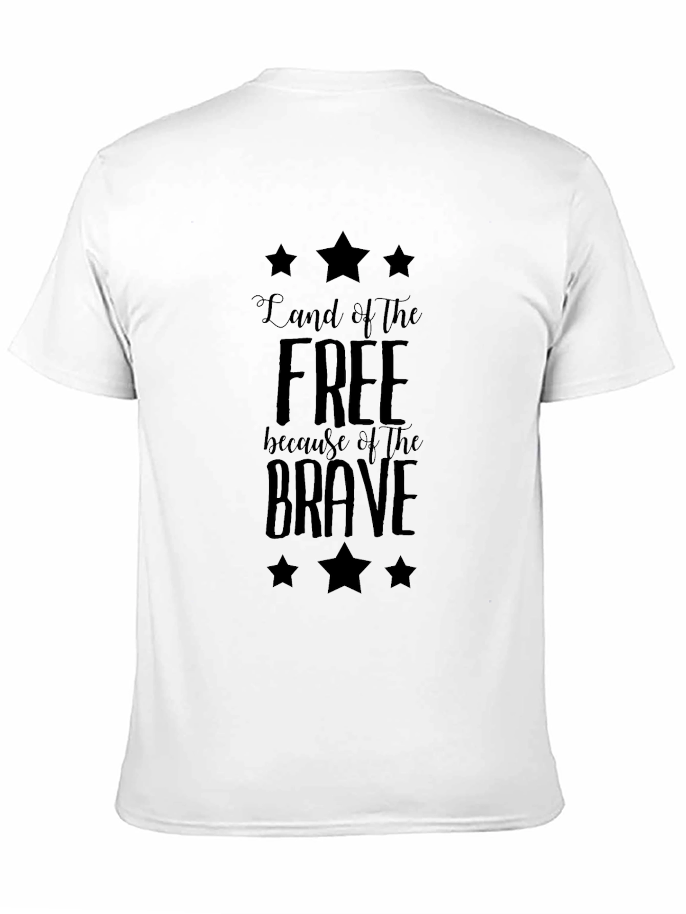 Land of Free Black Graphic Tee