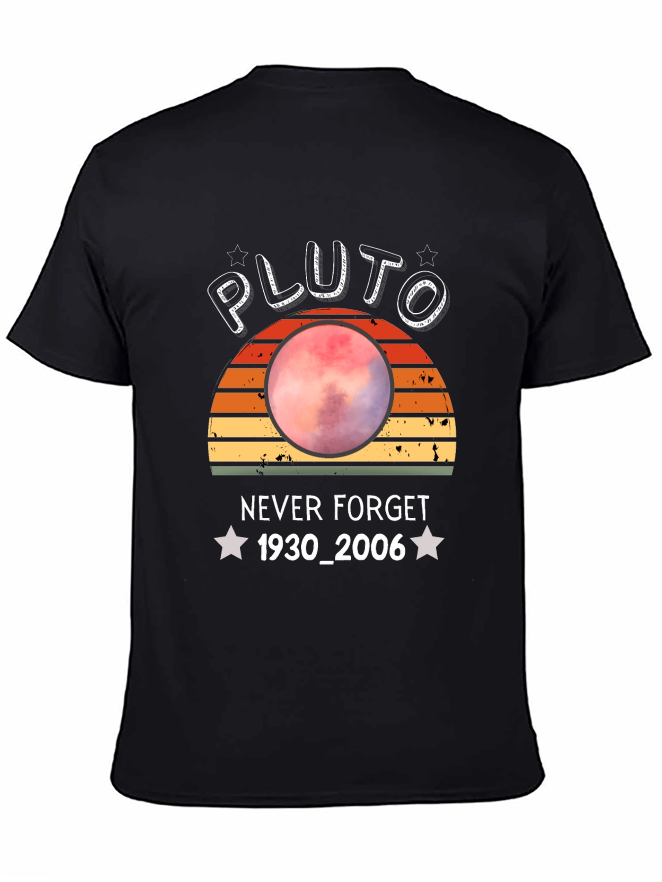 Pluto Never Forget T-Shirt - Retro Style