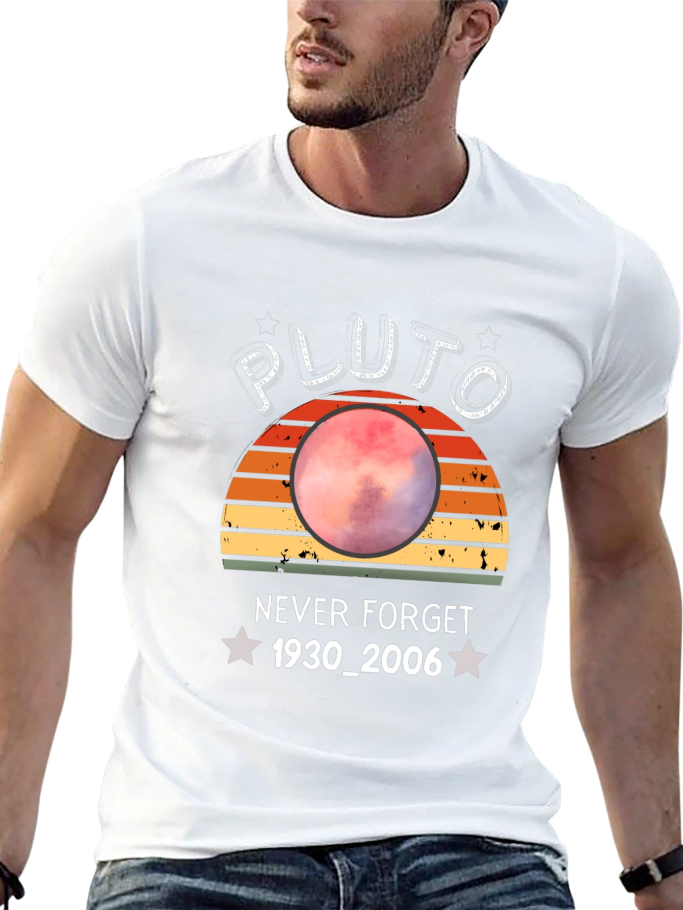 Pluto Never Forget T-Shirt - Retro Style
