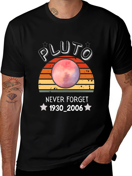 Pluto Never Forget T-Shirt - Retro Style