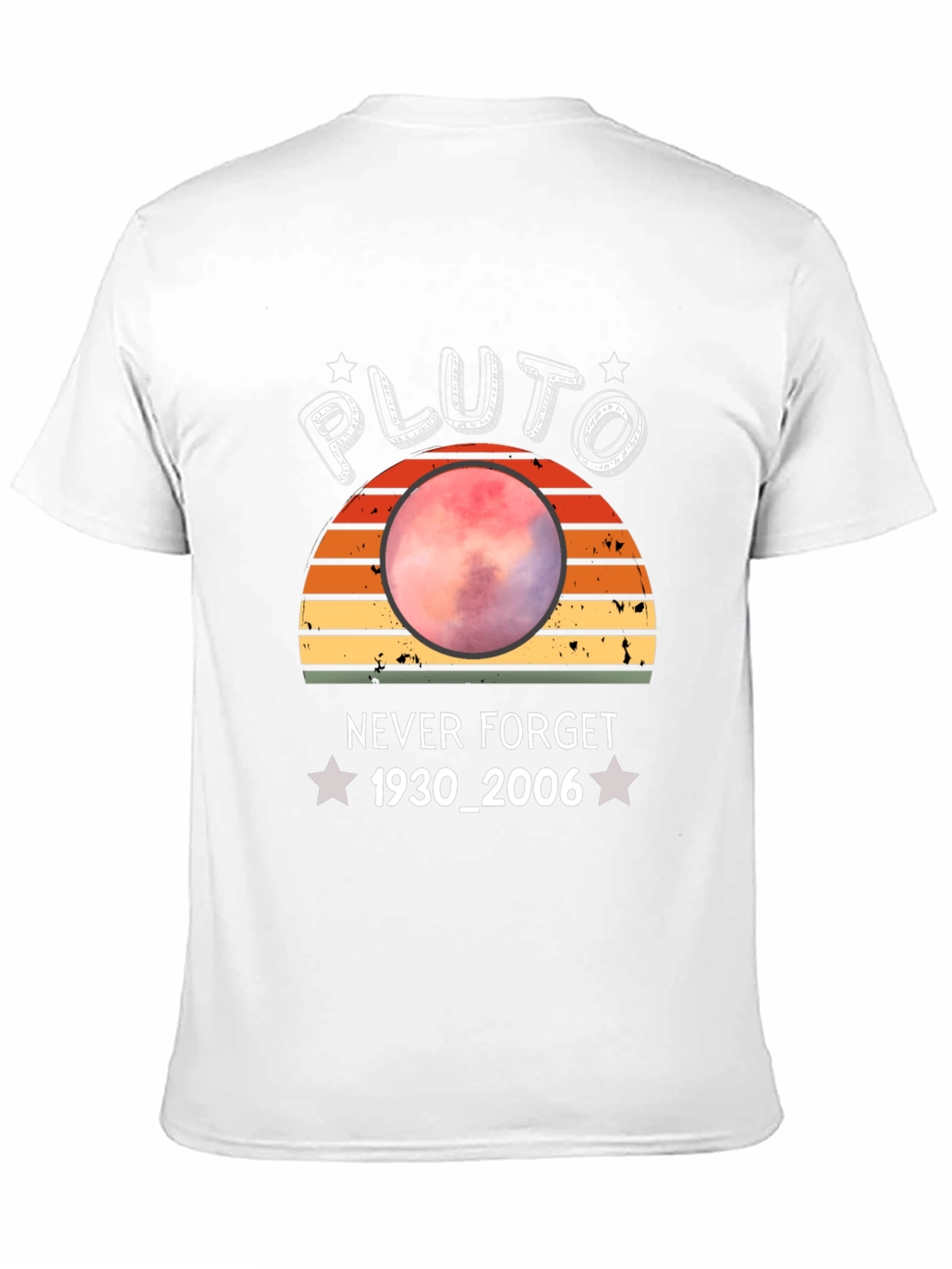Pluto Never Forget T-Shirt - Retro Style