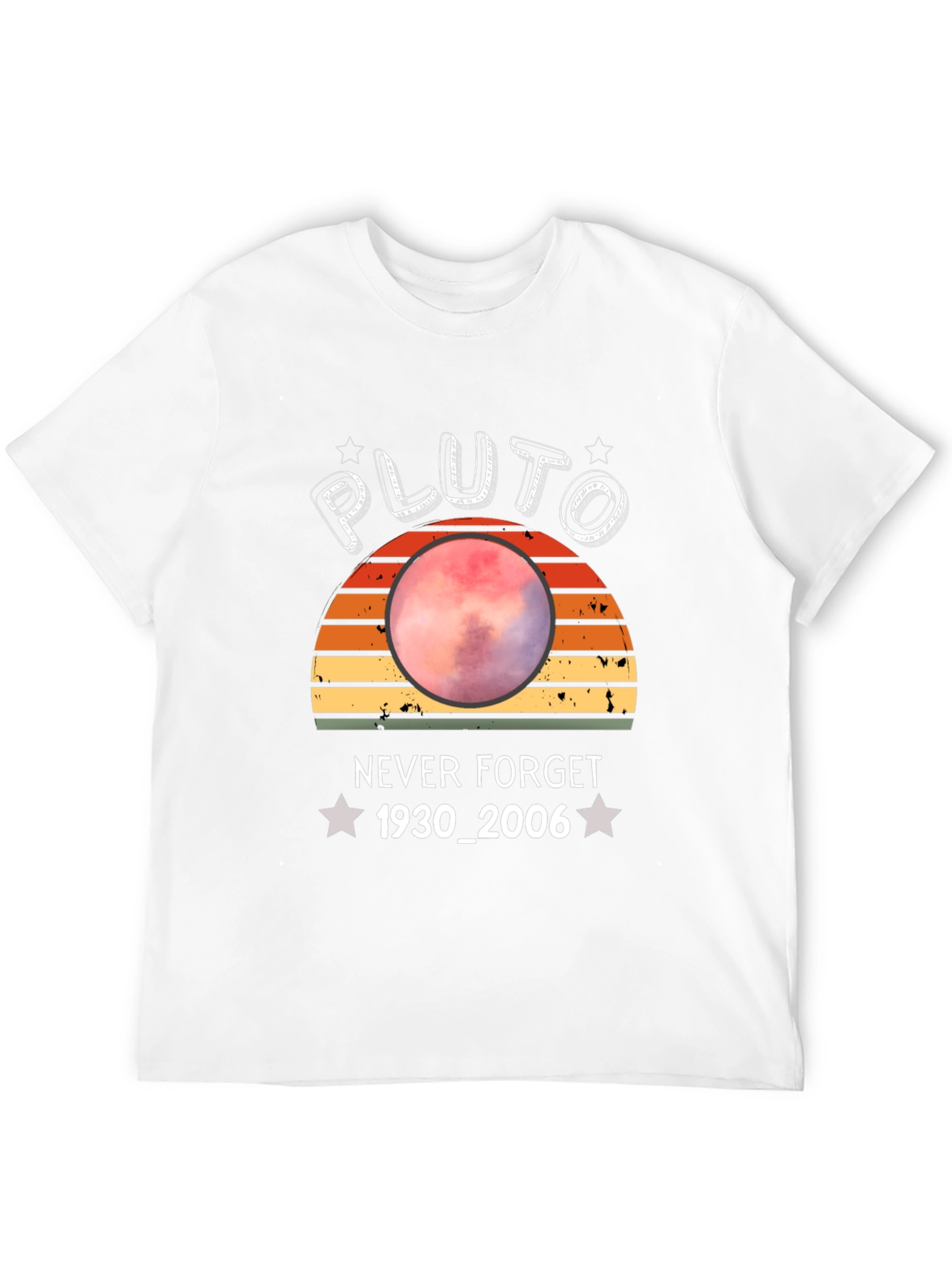 Pluto Never Forget T-Shirt - Retro Style