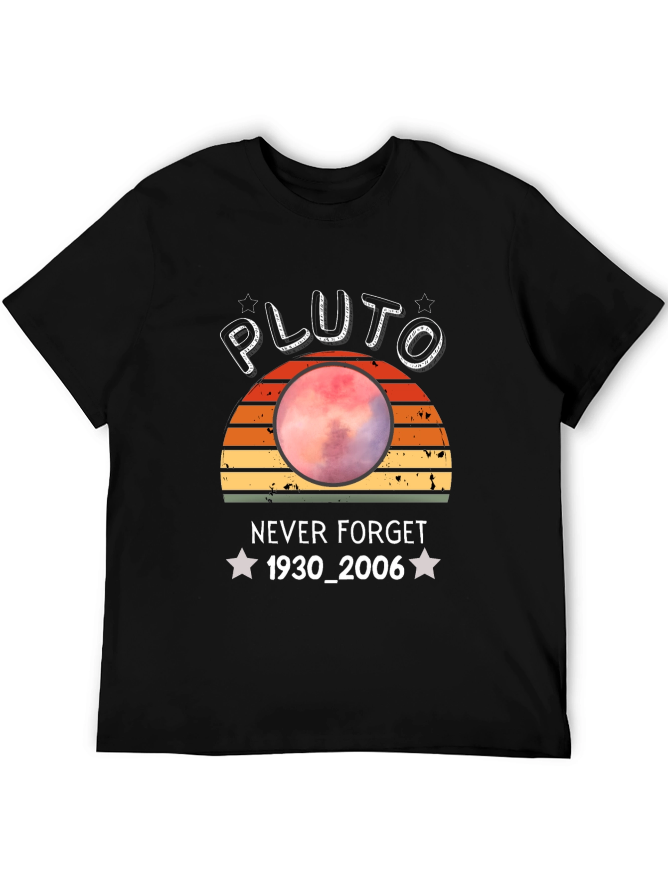 Pluto Never Forget T-Shirt - Retro Style