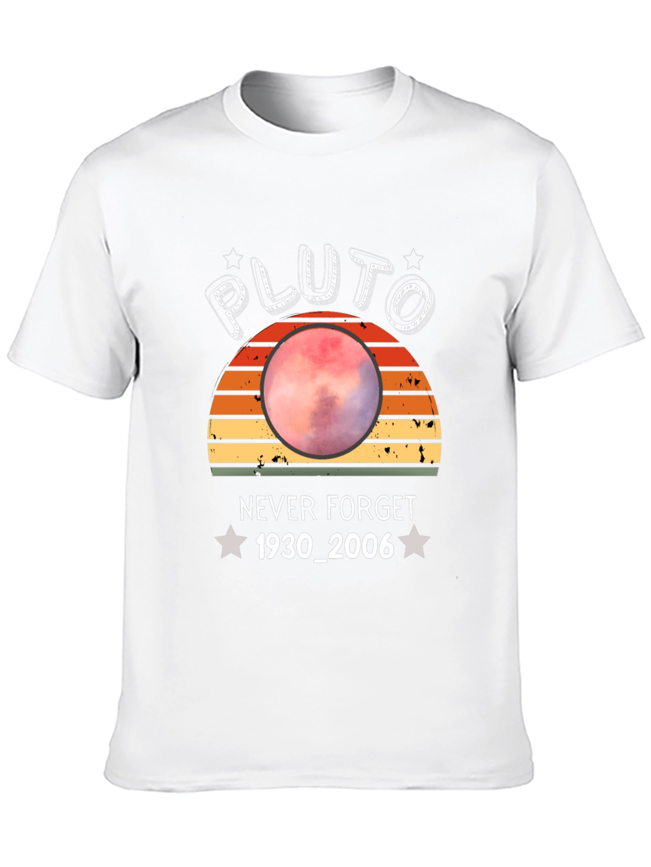 Pluto Never Forget T-Shirt - Retro Style