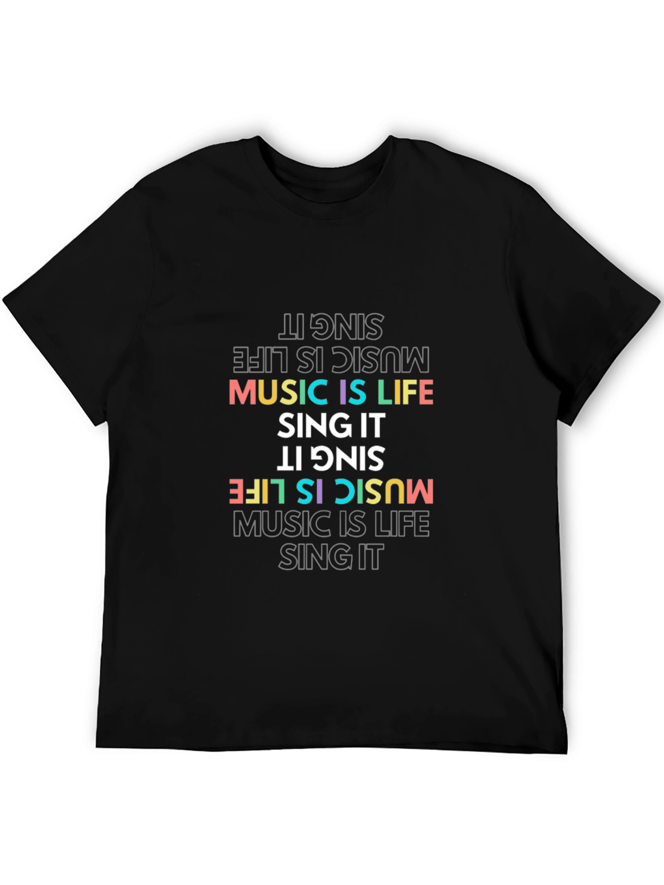Music is Life Graphic Tee - Sing It T-Shirt