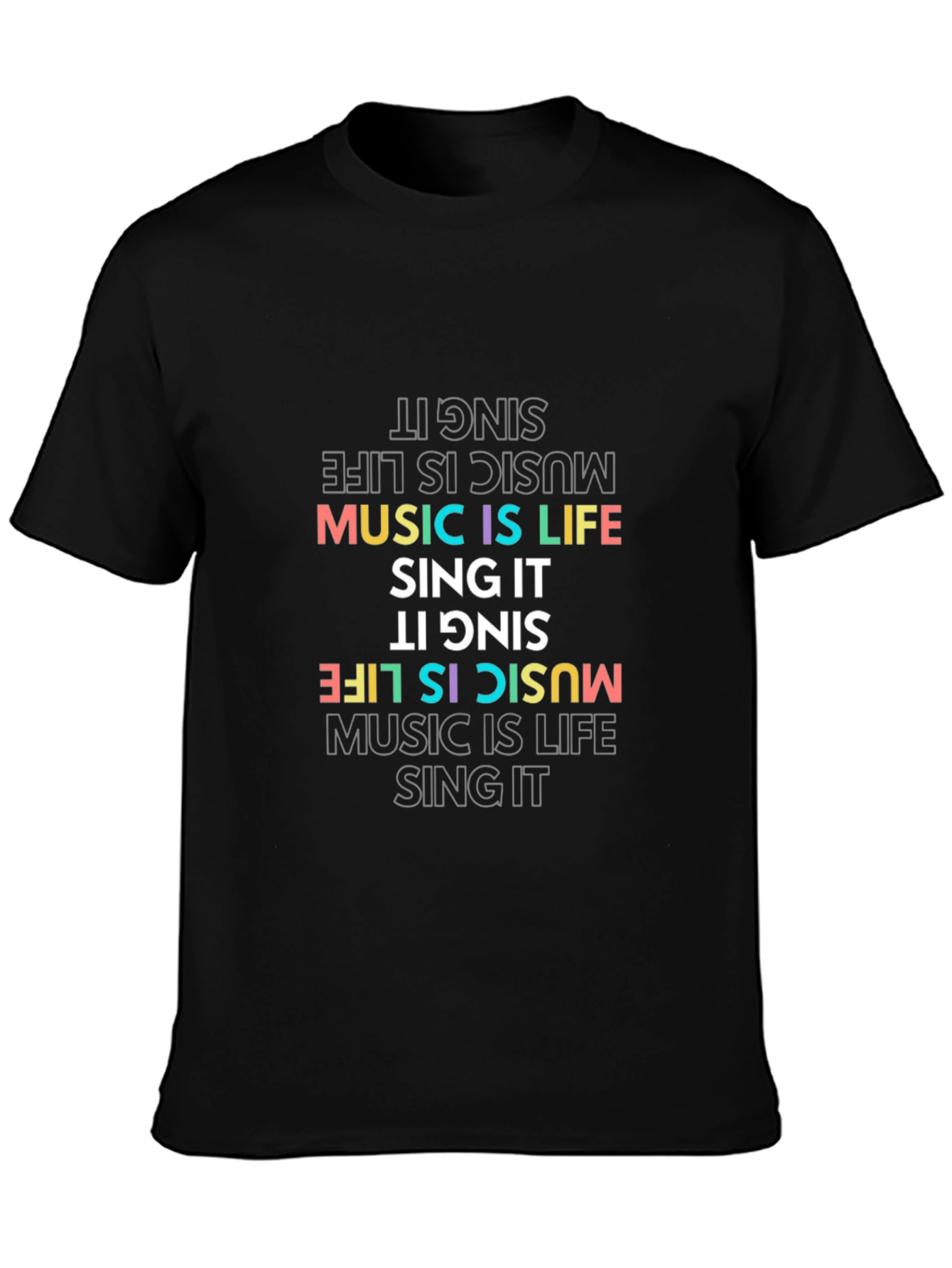 Music is Life Graphic Tee - Sing It T-Shirt