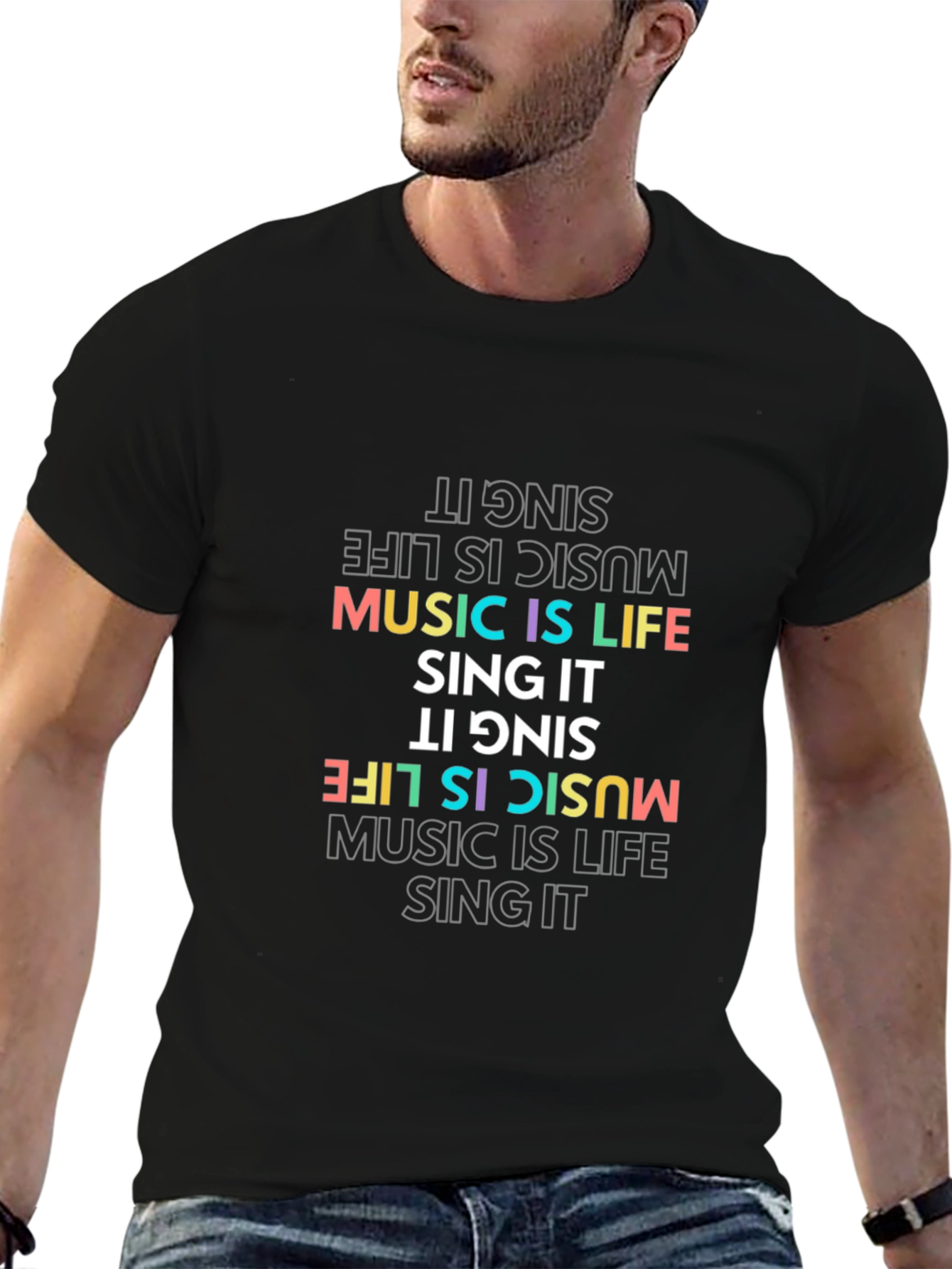 Music is Life Graphic Tee - Sing It T-Shirt
