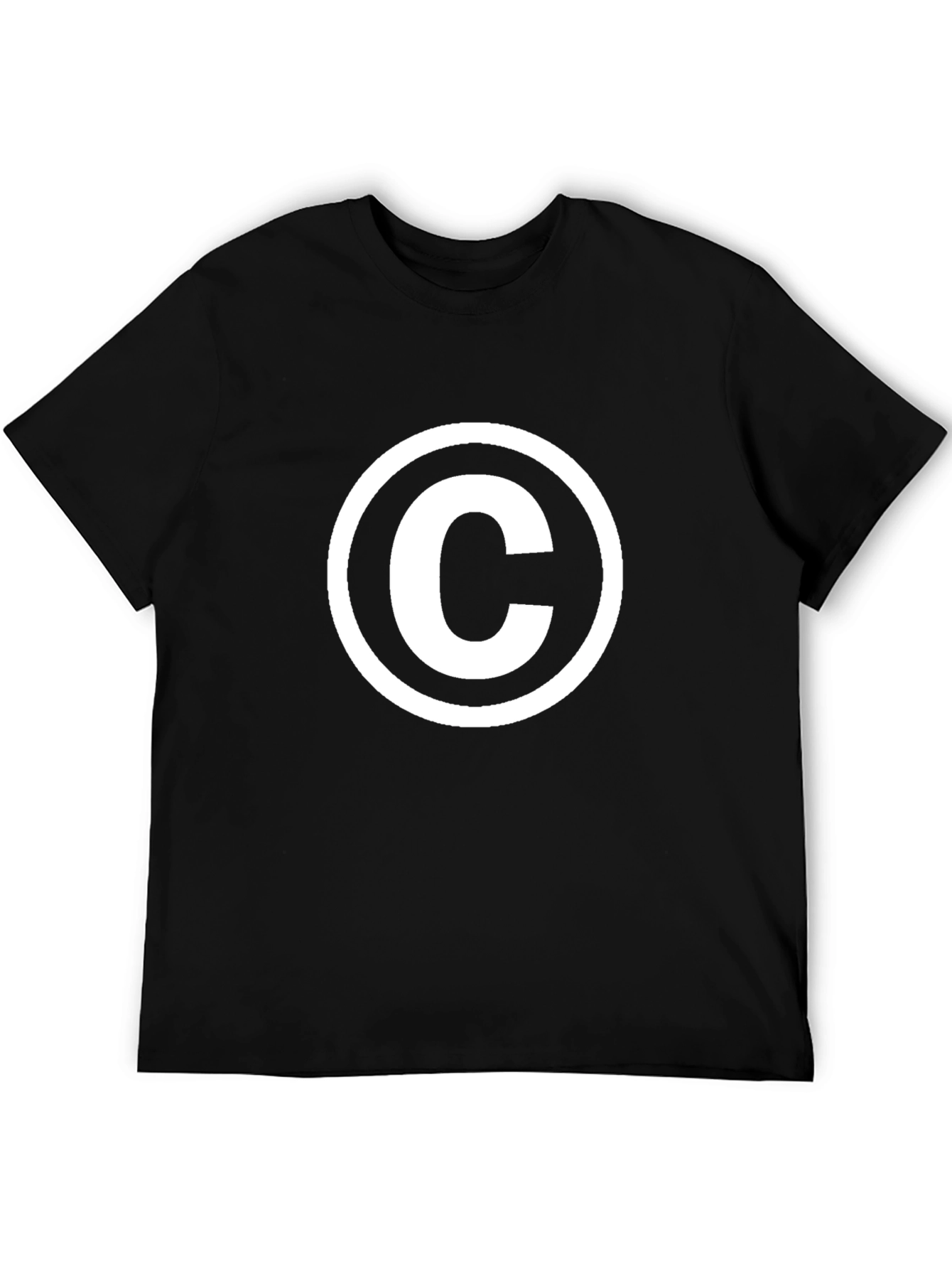 Copyright Symbol Black T-Shirt