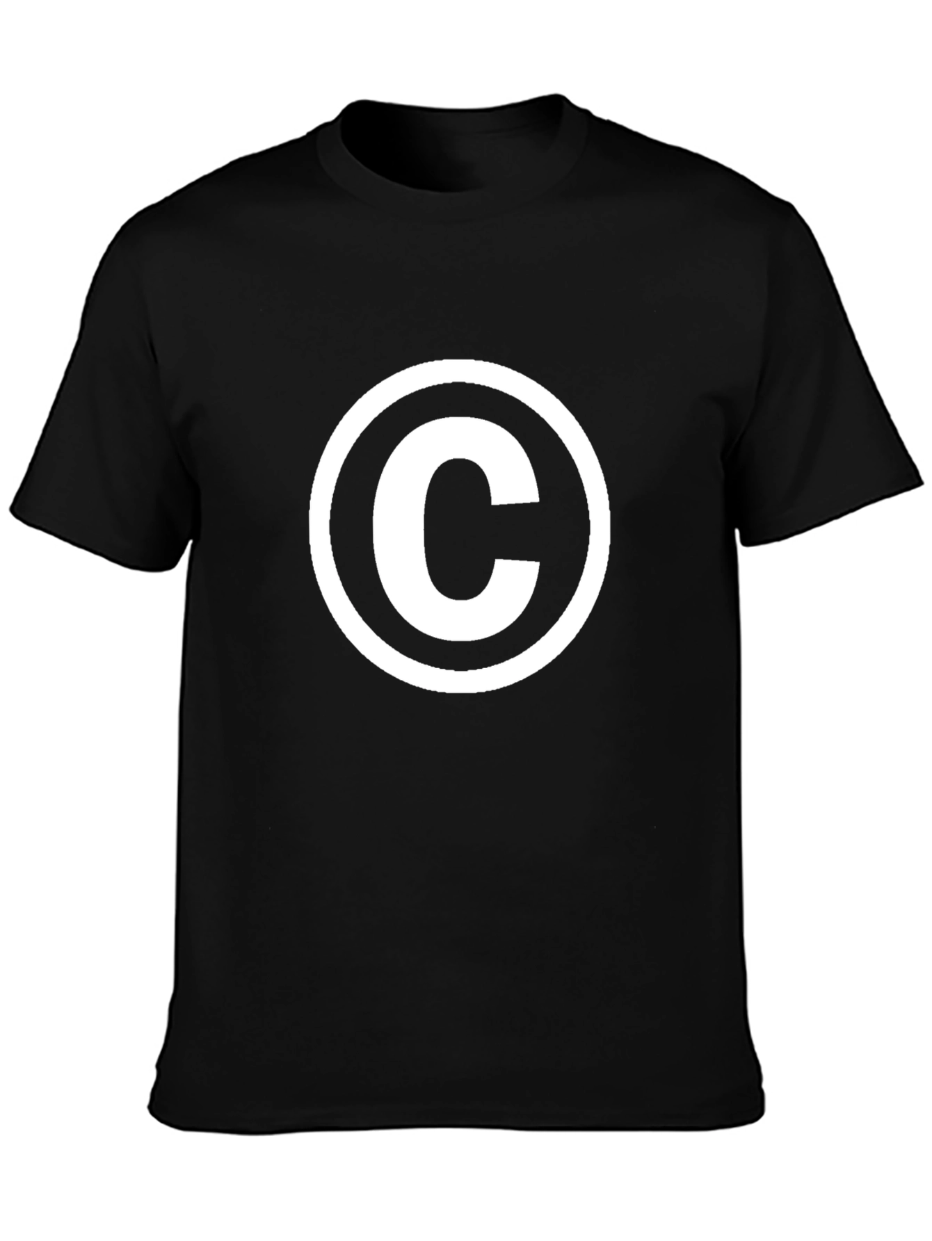 Copyright Symbol Black T-Shirt