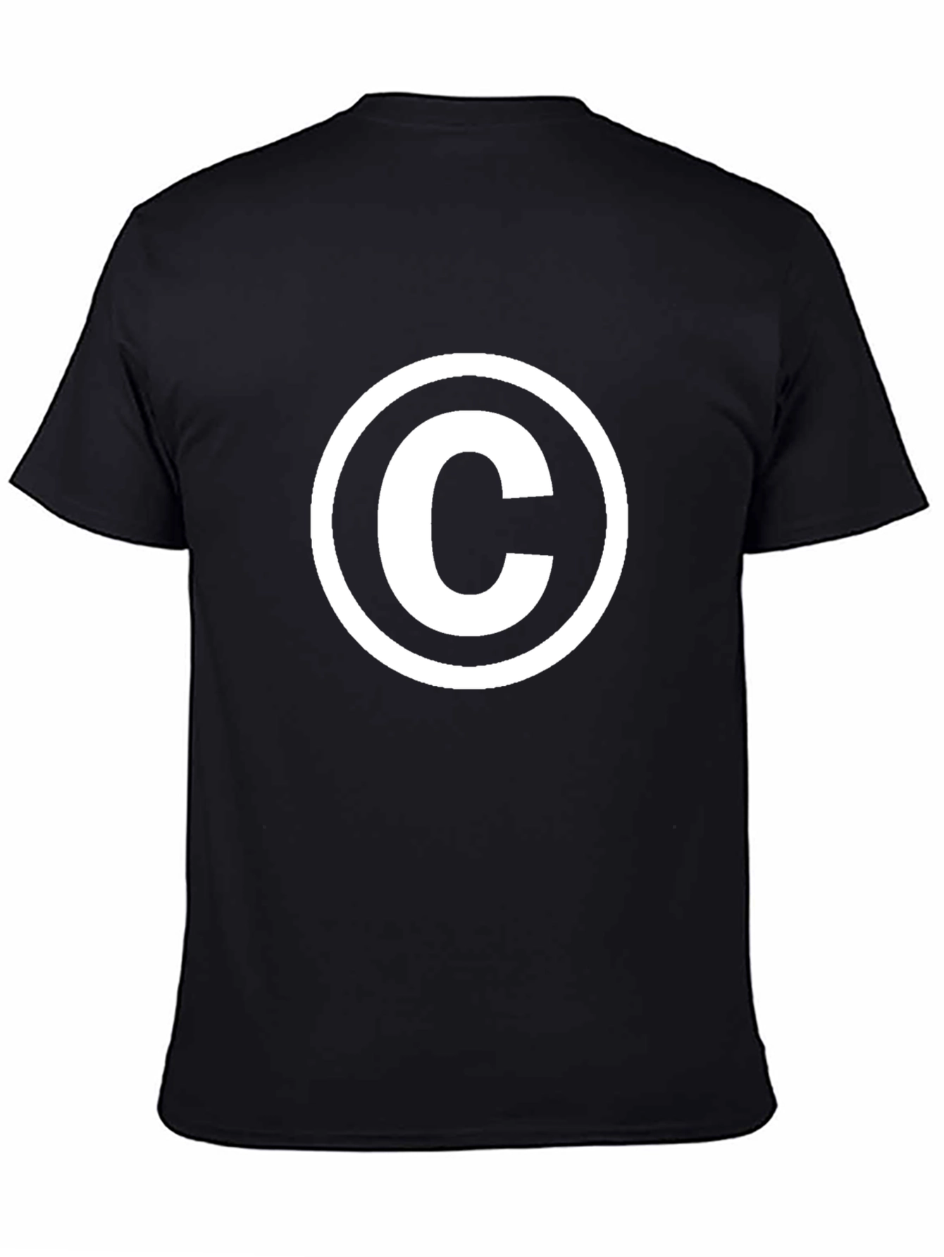 Copyright Symbol Black T-Shirt